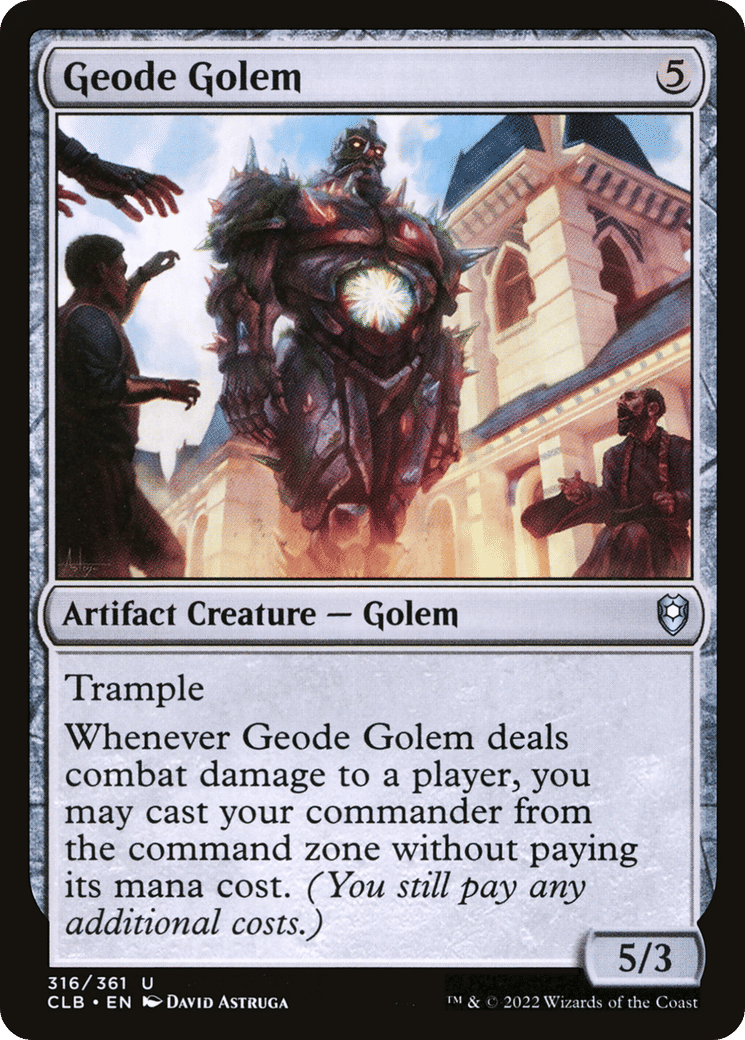 Geode Golem — Commander Legends: Battle for Baldur's Gate — Magic: The Gathering