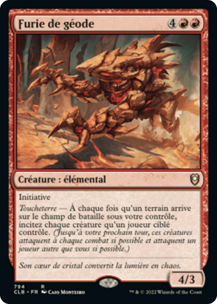 Furie de géode — Commander Legends: Battle for Baldur's Gate — Magic: The Gathering
