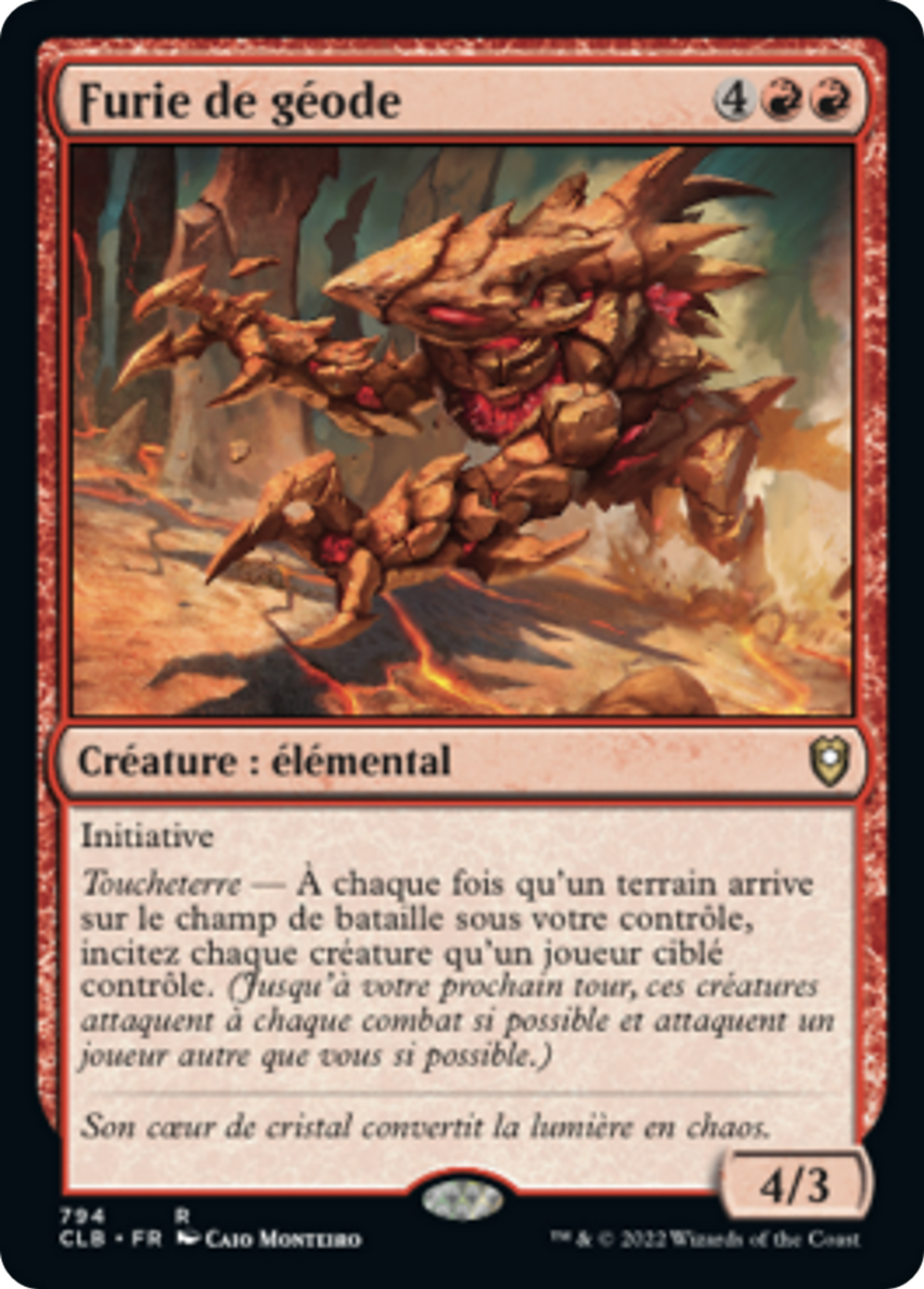 Furie de géode — Commander Legends: Battle for Baldur's Gate — Magic: The Gathering