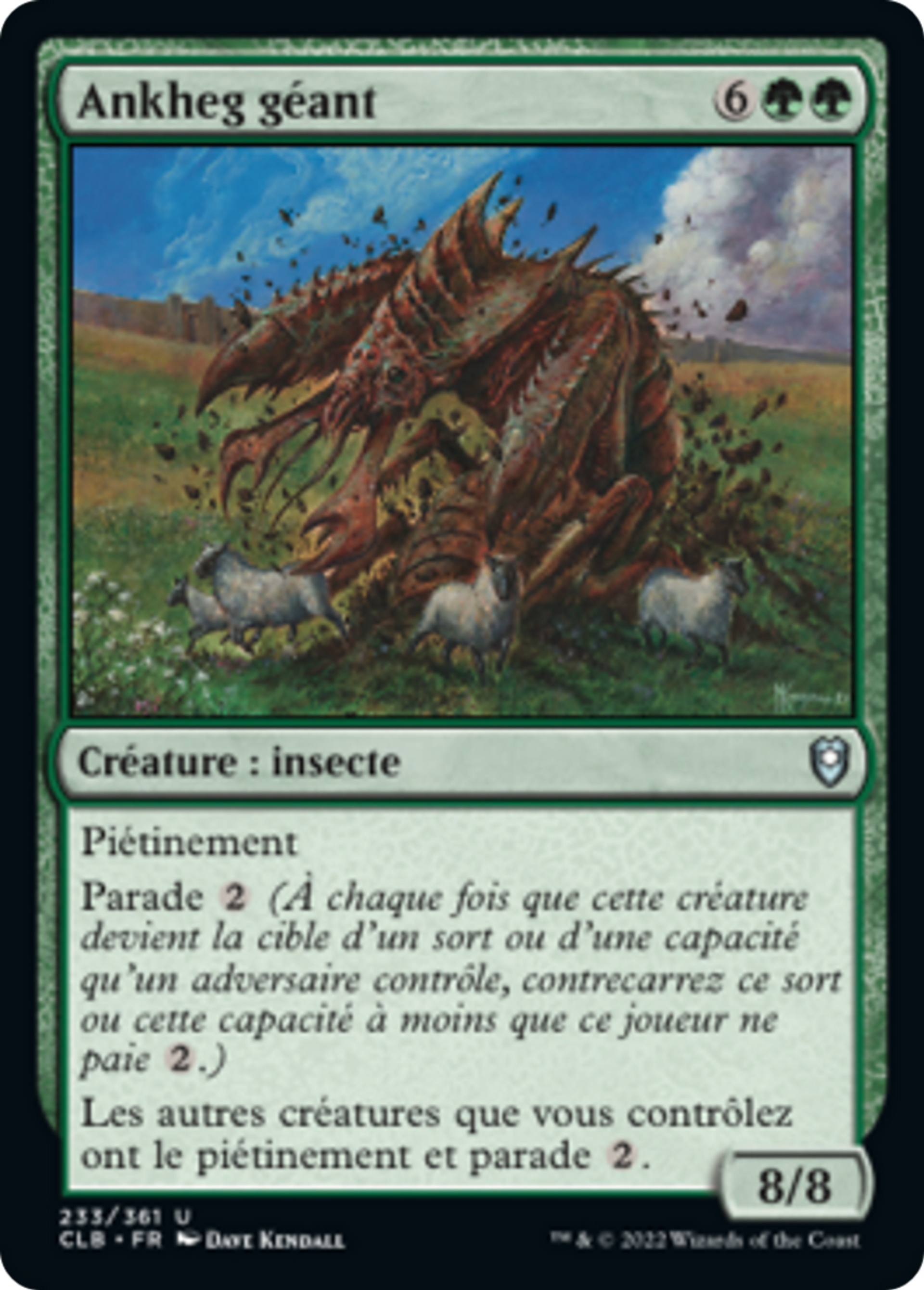 Ankheg géant — Commander Legends: Battle for Baldur's Gate — Magic: The Gathering