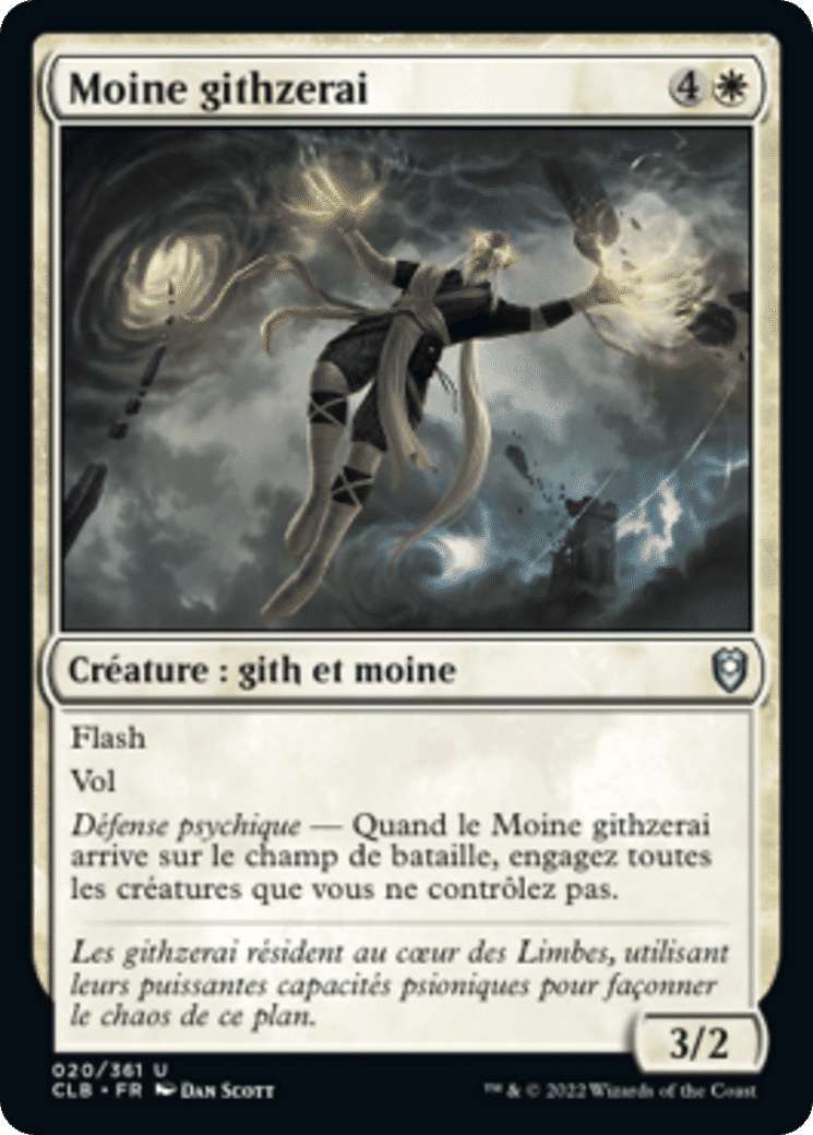 Moine githzerai — Commander Legends: Battle for Baldur's Gate — Magic: The Gathering