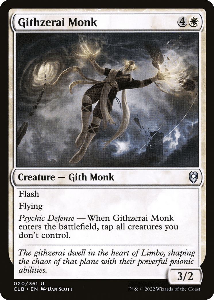 Moine githzerai — Commander Legends: Battle for Baldur's Gate — Magic: The Gathering