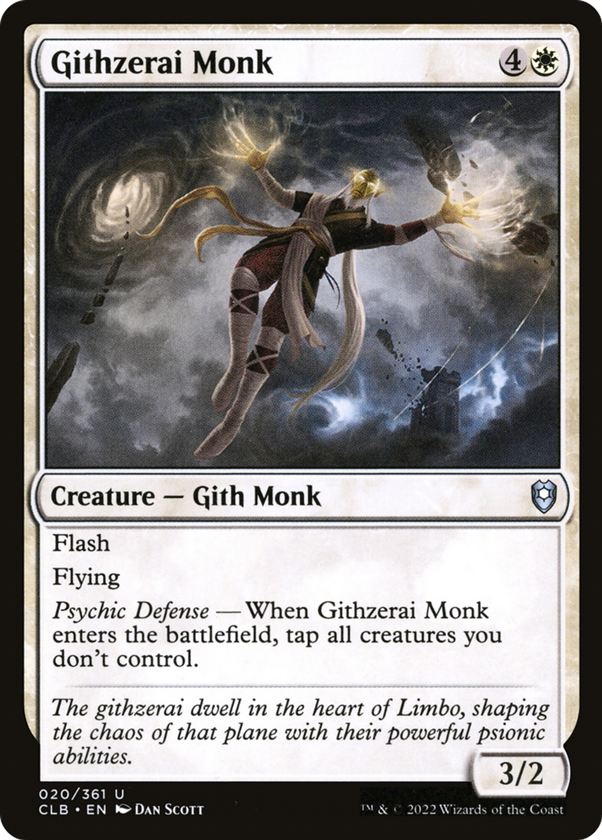 Githzerai Monk — Commander Legends: Battle for Baldur's Gate — Magic: The Gathering