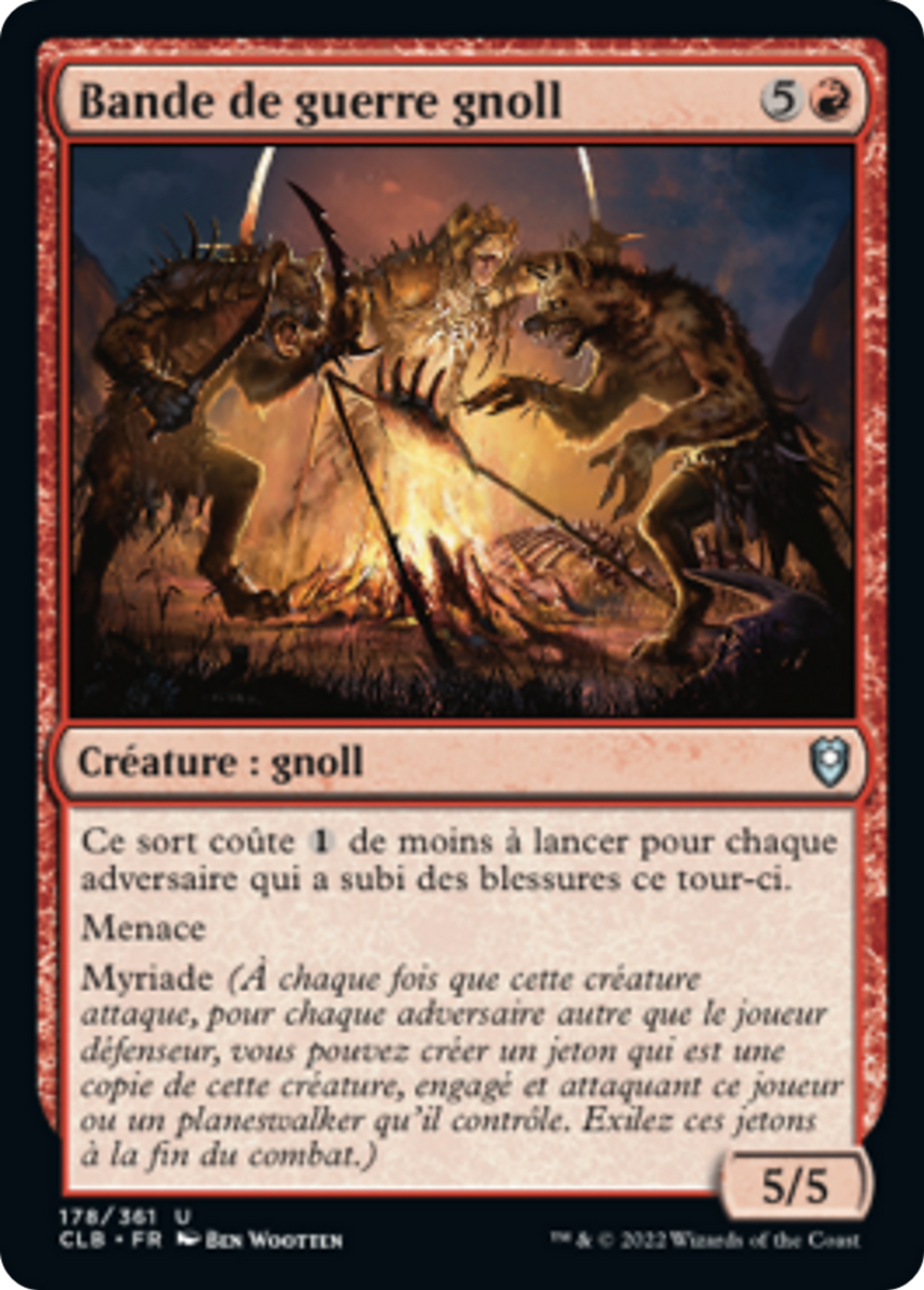 Bande de guerre gnoll — Commander Legends: Battle for Baldur's Gate — Magic: The Gathering