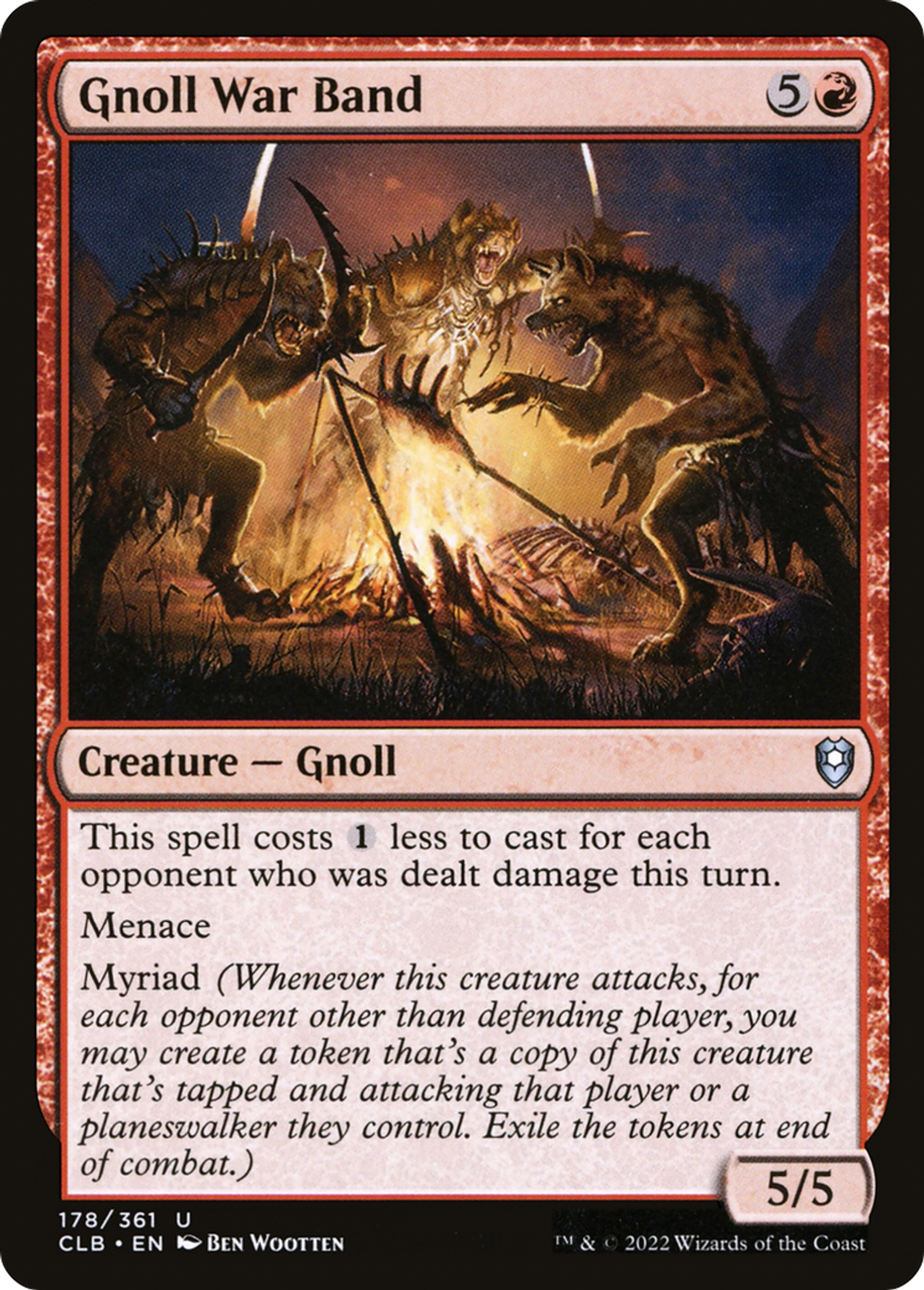 Gnoll War Band — Commander Legends: Battle for Baldur's Gate — Magic: The Gathering