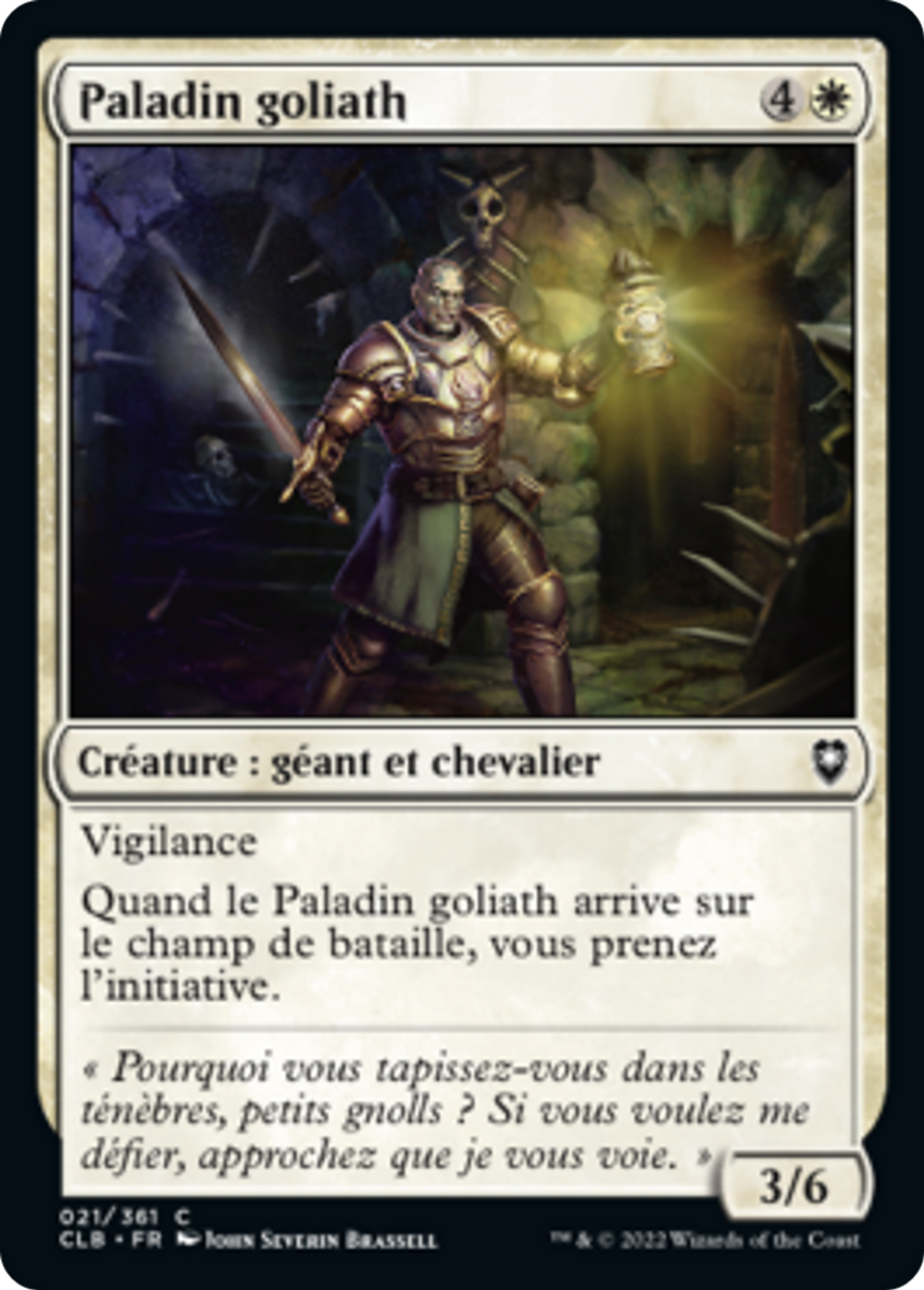 Paladin goliath — Commander Legends: Battle for Baldur's Gate — Magic: The Gathering