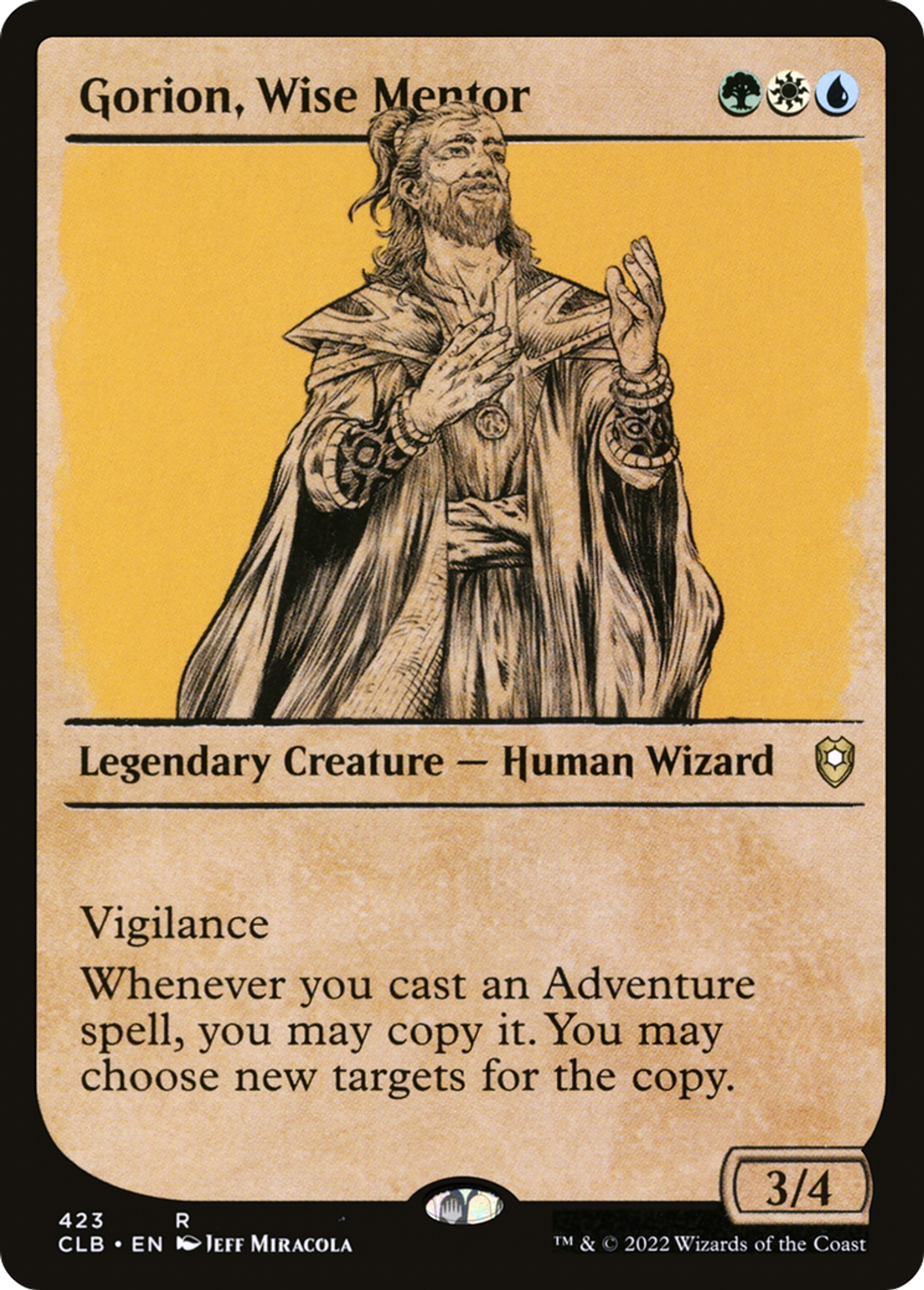 Gorion, Wise Mentor — Commander Legends: Battle for Baldur's Gate — Magic: The Gathering