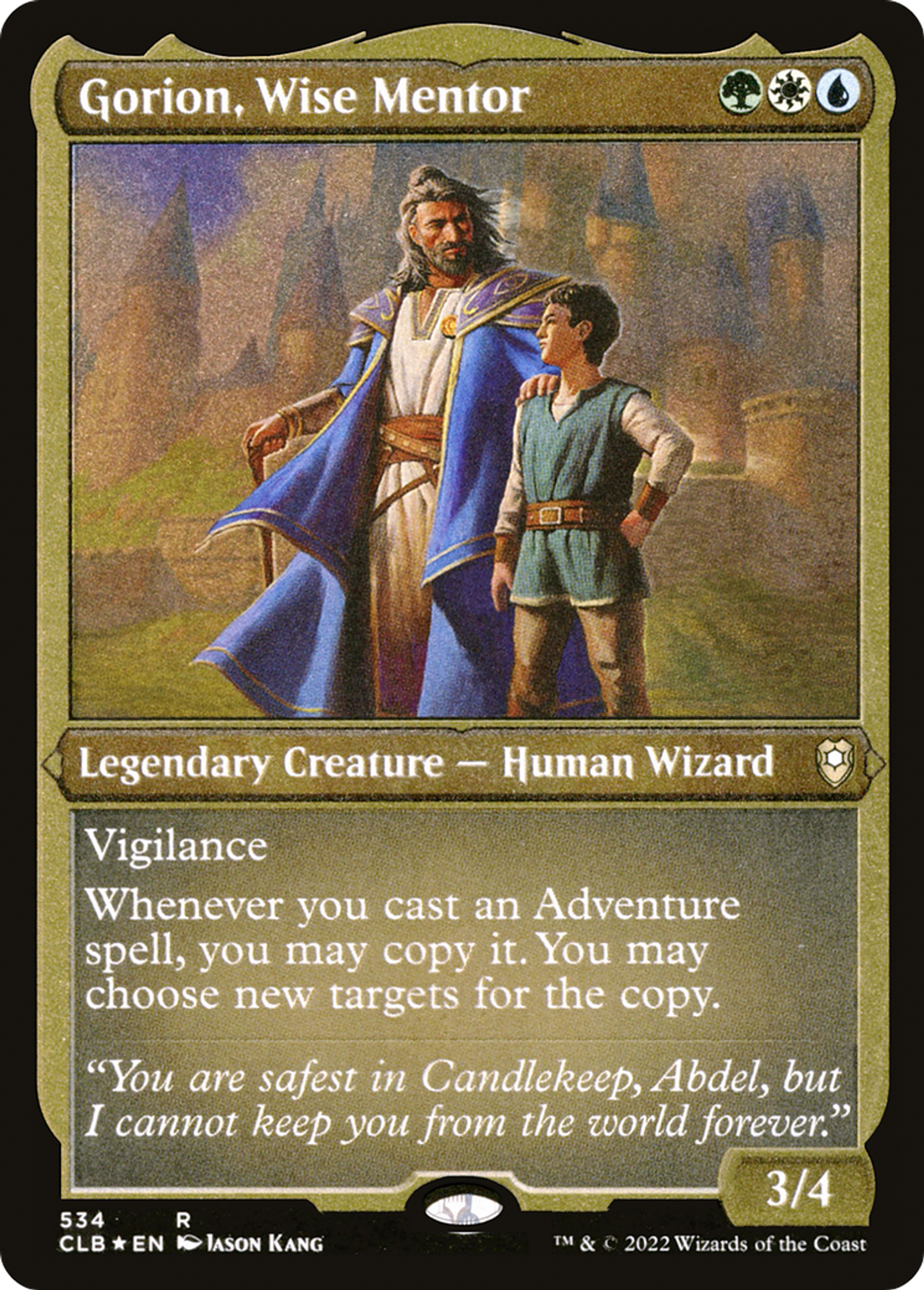 Gorion, Wise Mentor — Commander Legends: Battle for Baldur's Gate — Magic: The Gathering