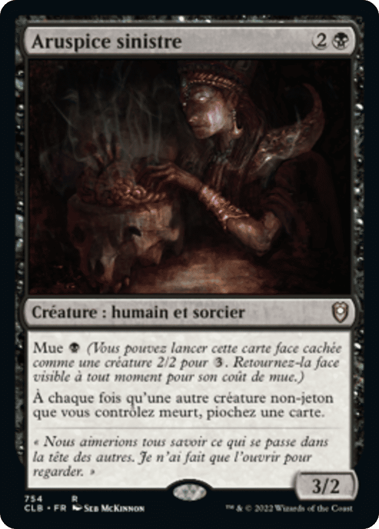 Aruspice sinistre — Commander Legends: Battle for Baldur's Gate — Magic: The Gathering