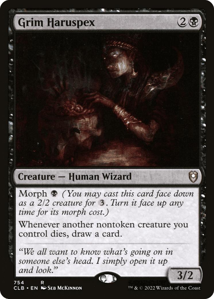 Grim Haruspex — Commander Legends: Battle for Baldur's Gate — Magic: The Gathering