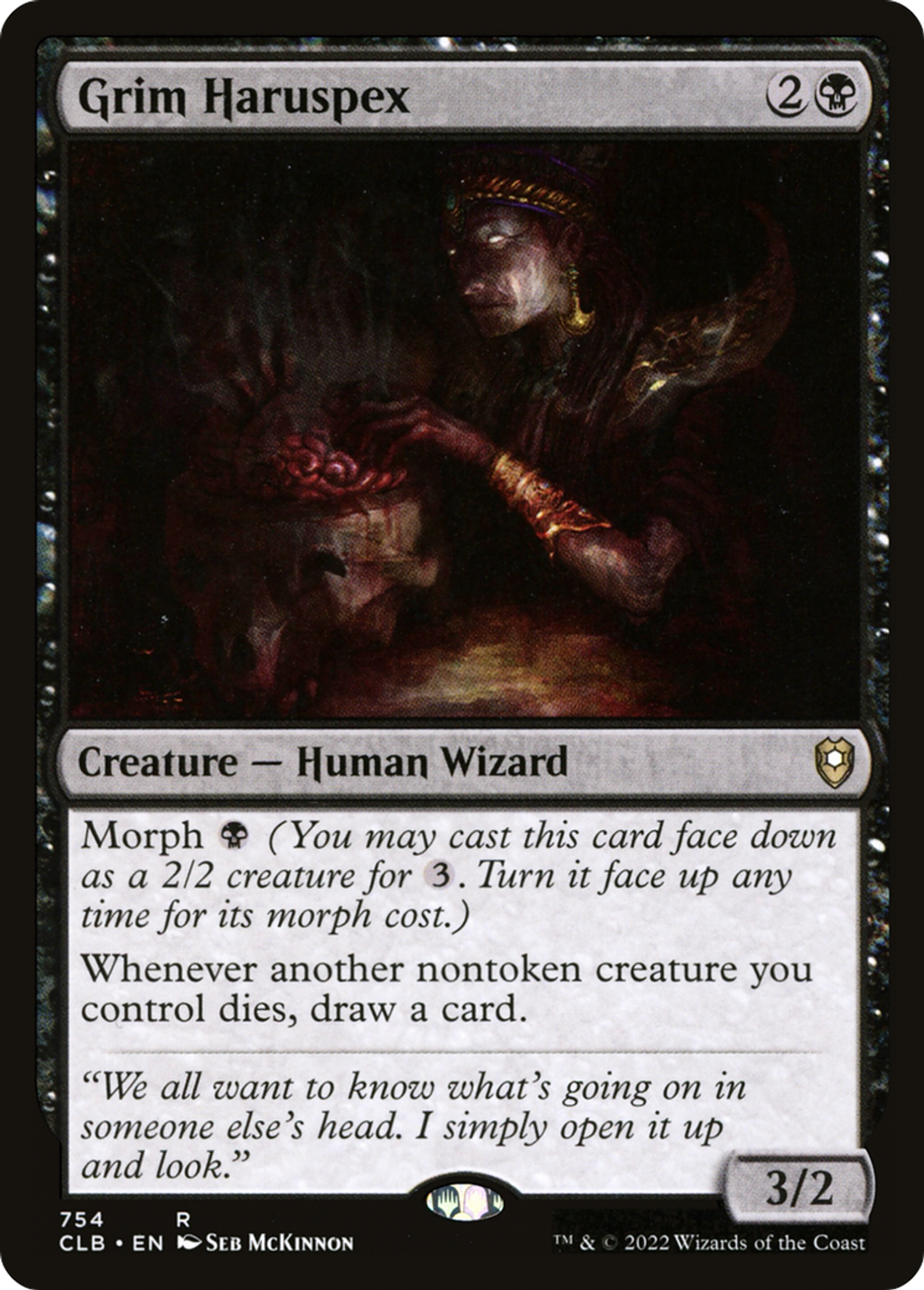 Grim Haruspex — Commander Legends: Battle for Baldur's Gate — Magic: The Gathering
