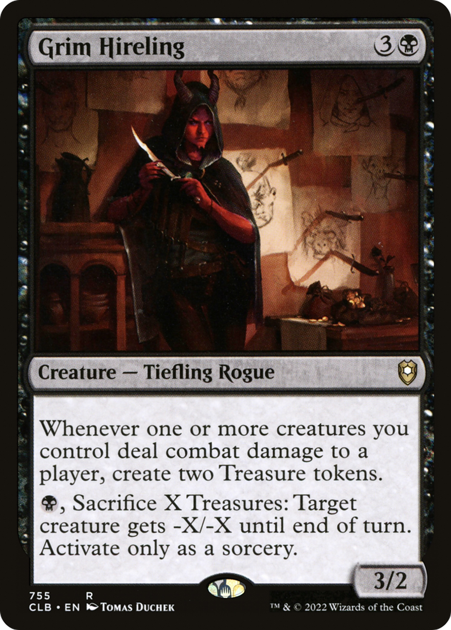 Grim Hireling — Commander Legends: Battle for Baldur's Gate — Magic: The Gathering