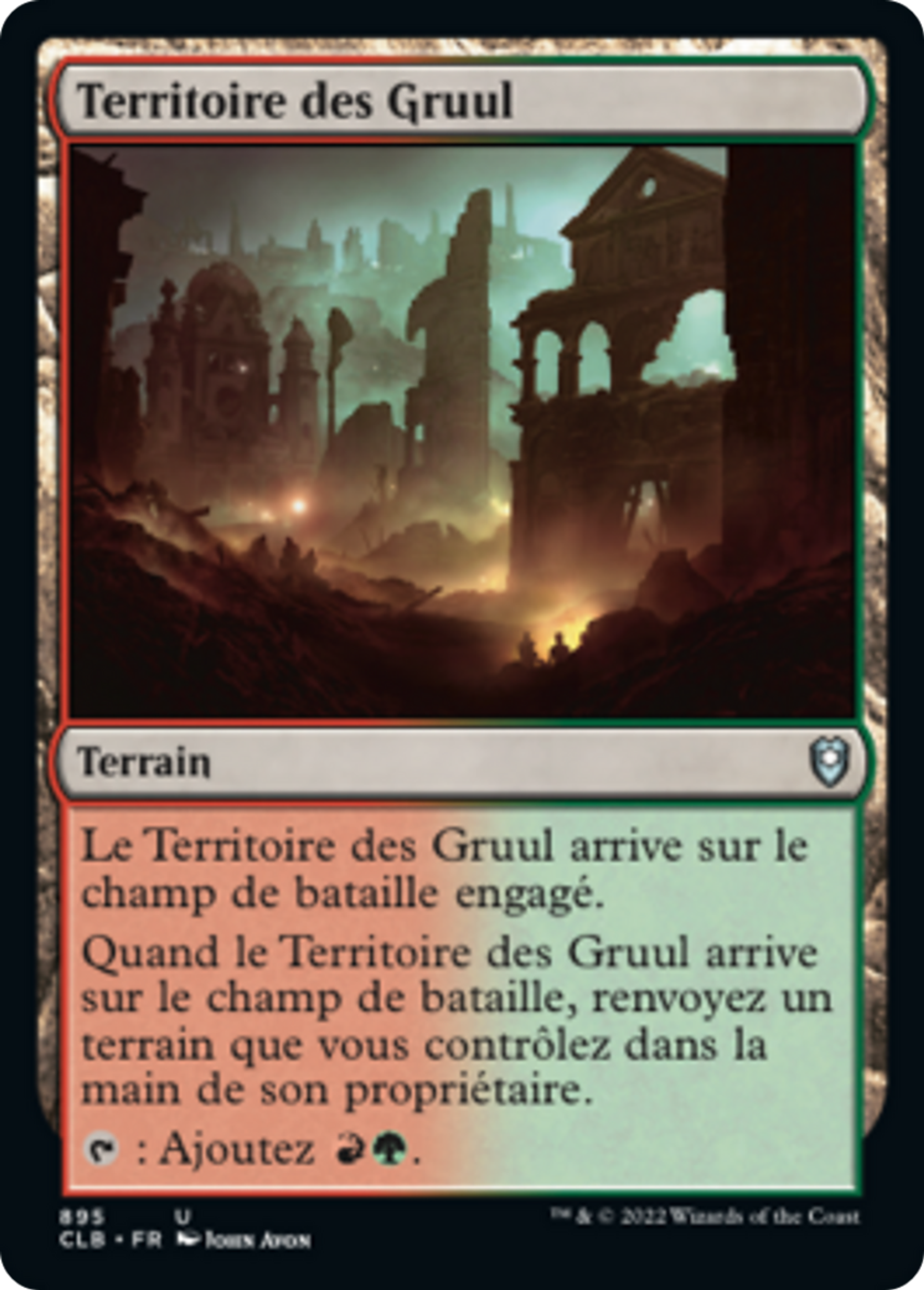 Territoire des Gruul — Commander Legends: Battle for Baldur's Gate — Magic: The Gathering