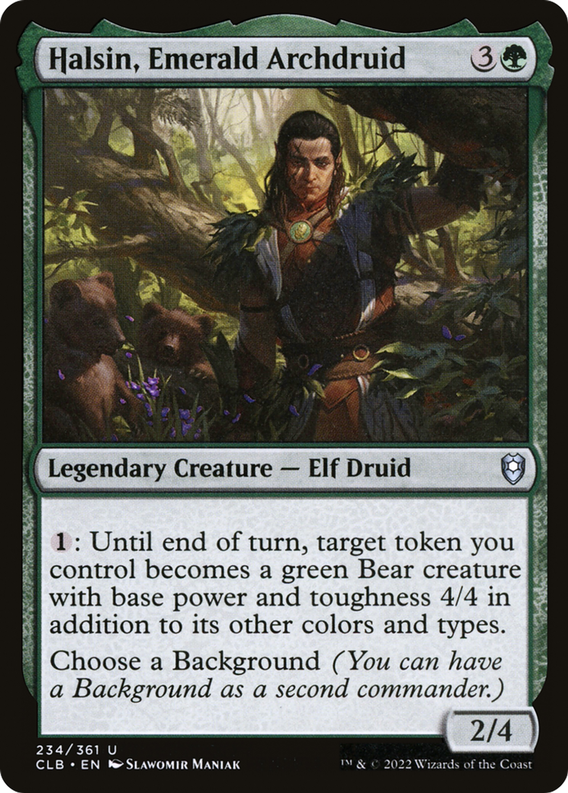 Halsin, Emerald Archdruid — Commander Legends: Battle for Baldur's Gate — Magic: The Gathering