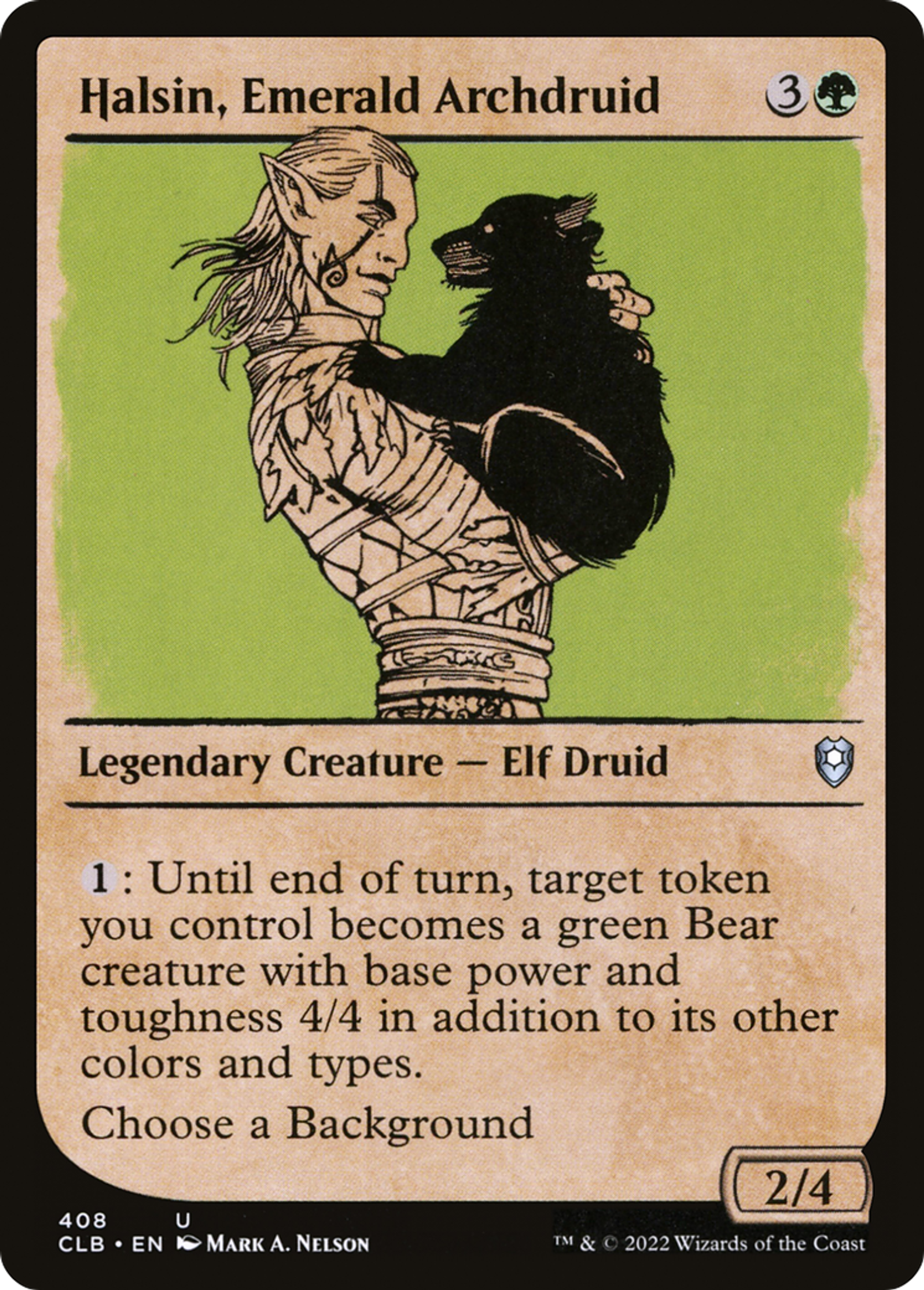 Halsin, Emerald Archdruid — Commander Legends: Battle for Baldur's Gate — Magic: The Gathering