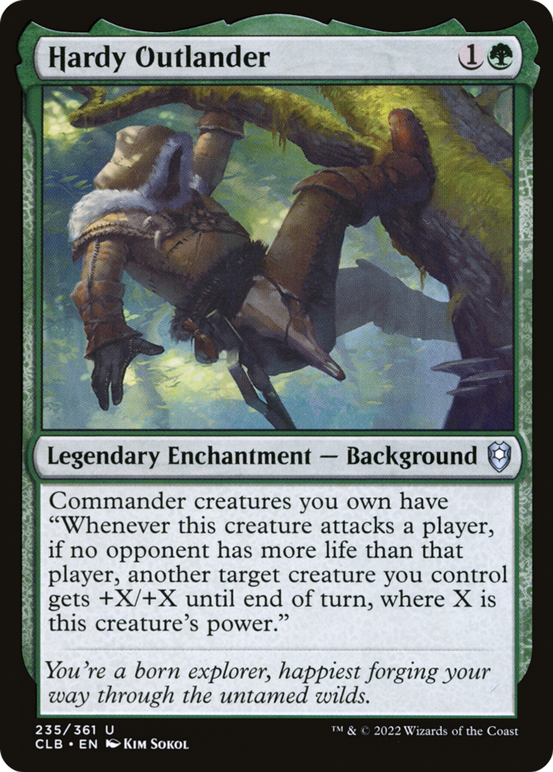 Hardy Outlander — Commander Legends: Battle for Baldur's Gate — Magic: The Gathering
