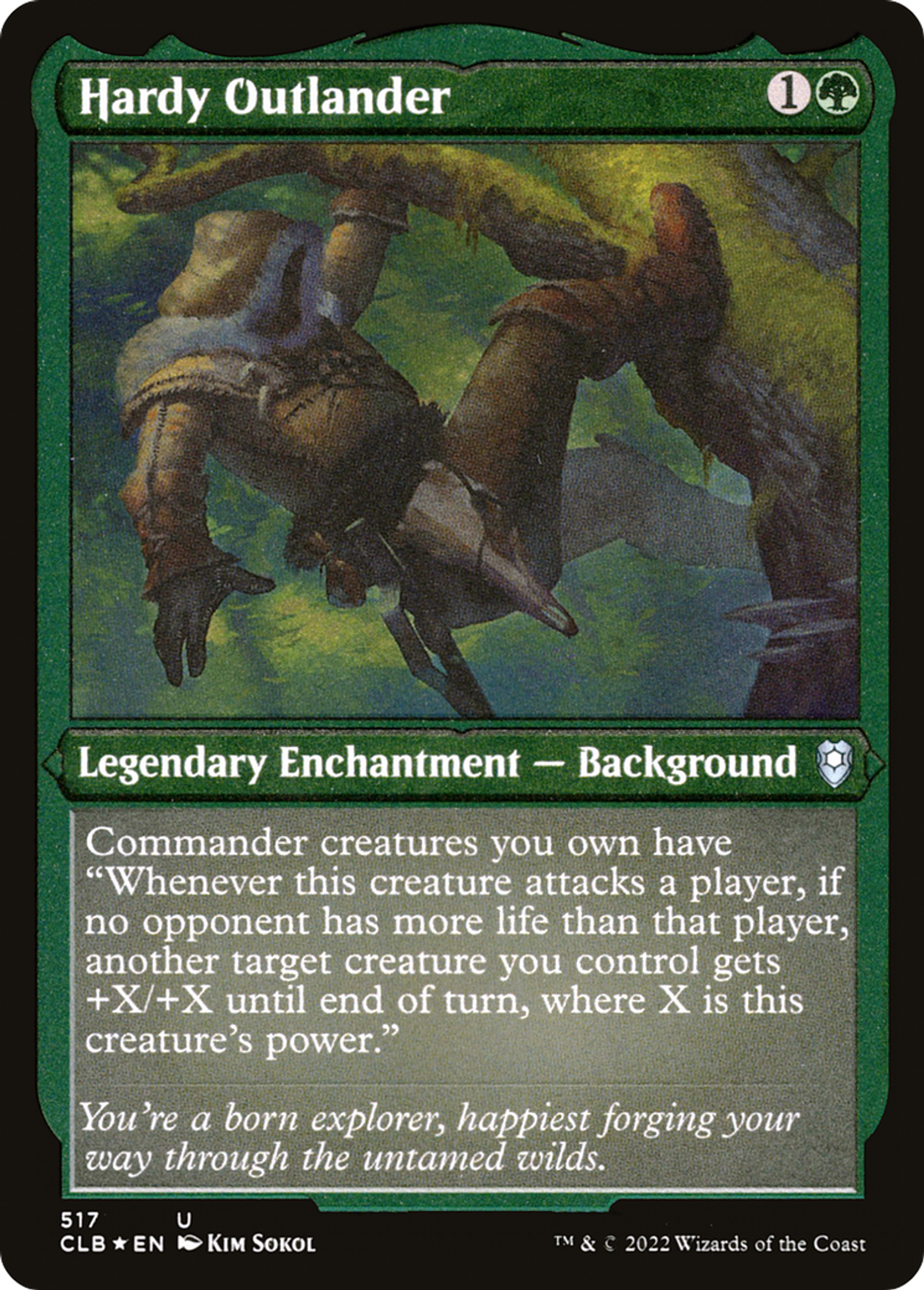 Hardy Outlander — Commander Legends: Battle for Baldur's Gate — Magic: The Gathering