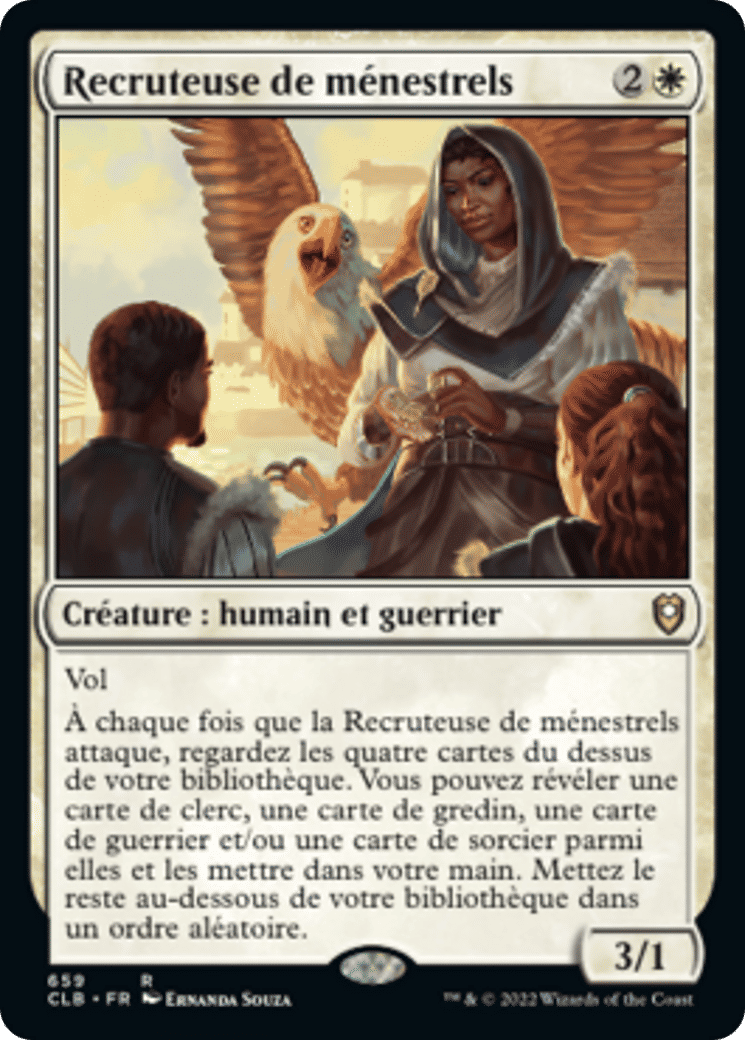 Recruteuse de ménestrels — Commander Legends: Battle for Baldur's Gate — Magic: The Gathering