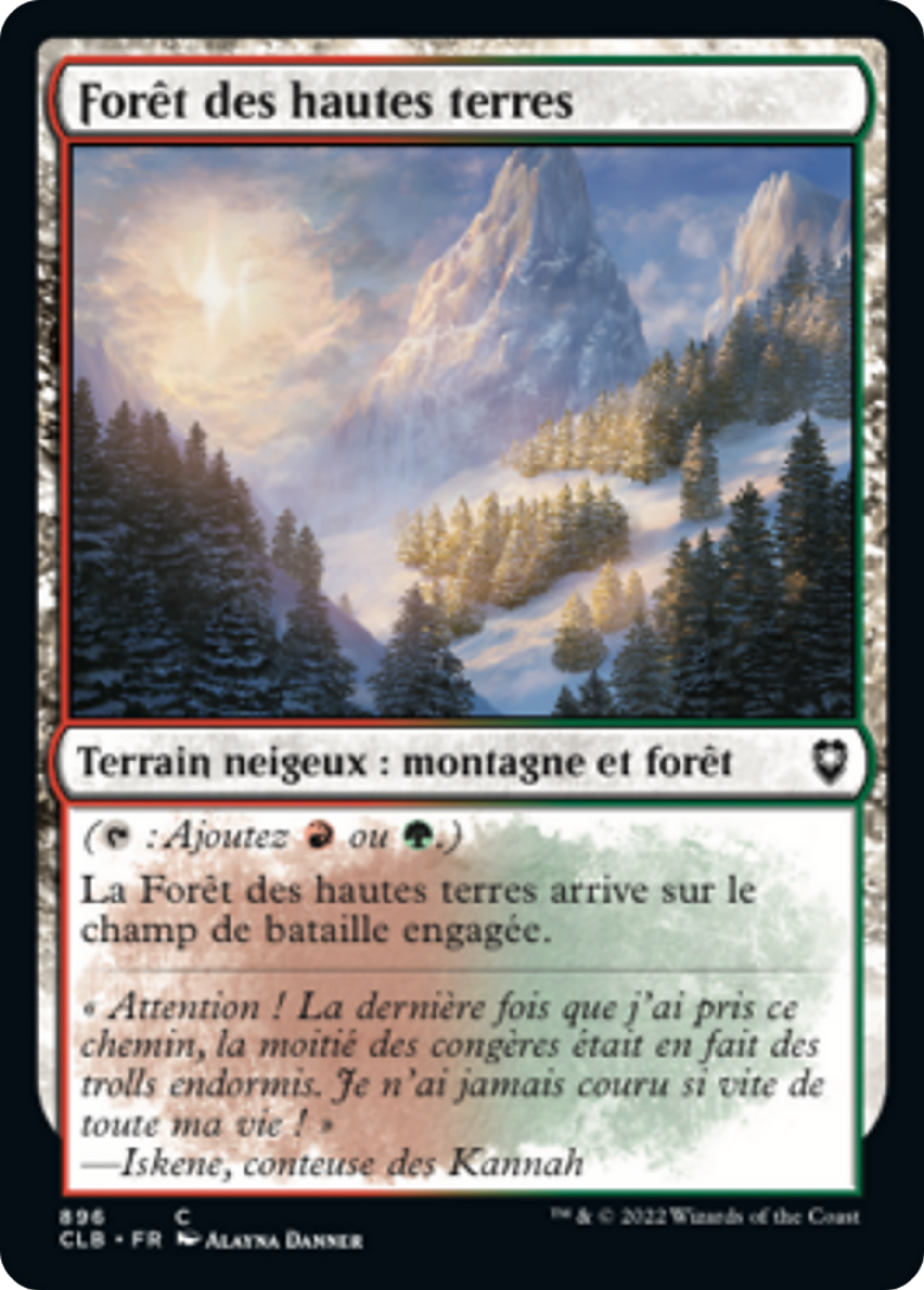 Forêt des hautes terres — Commander Legends: Battle for Baldur's Gate — Magic: The Gathering