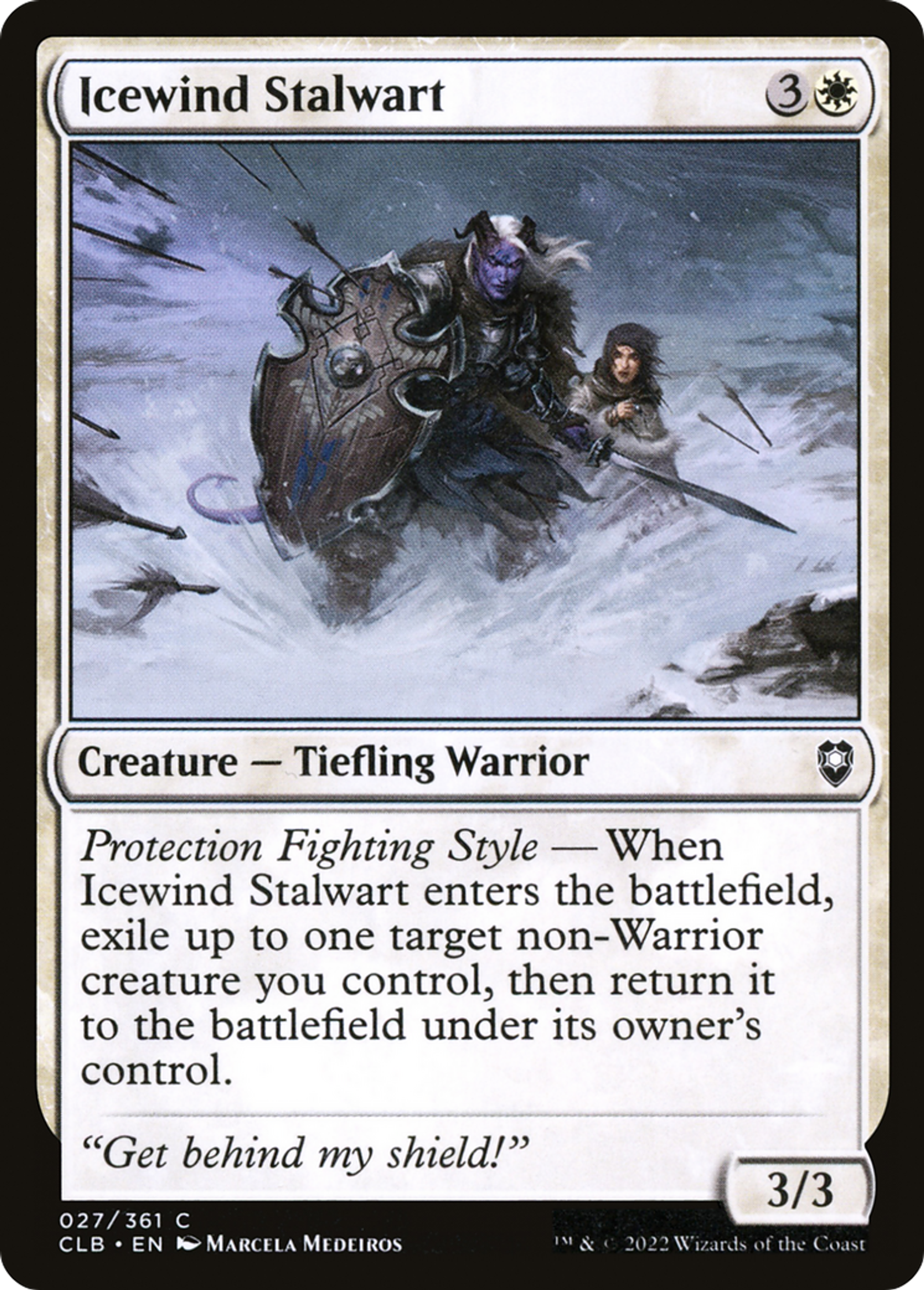 Icewind Stalwart — Commander Legends: Battle for Baldur's Gate — Magic: The Gathering