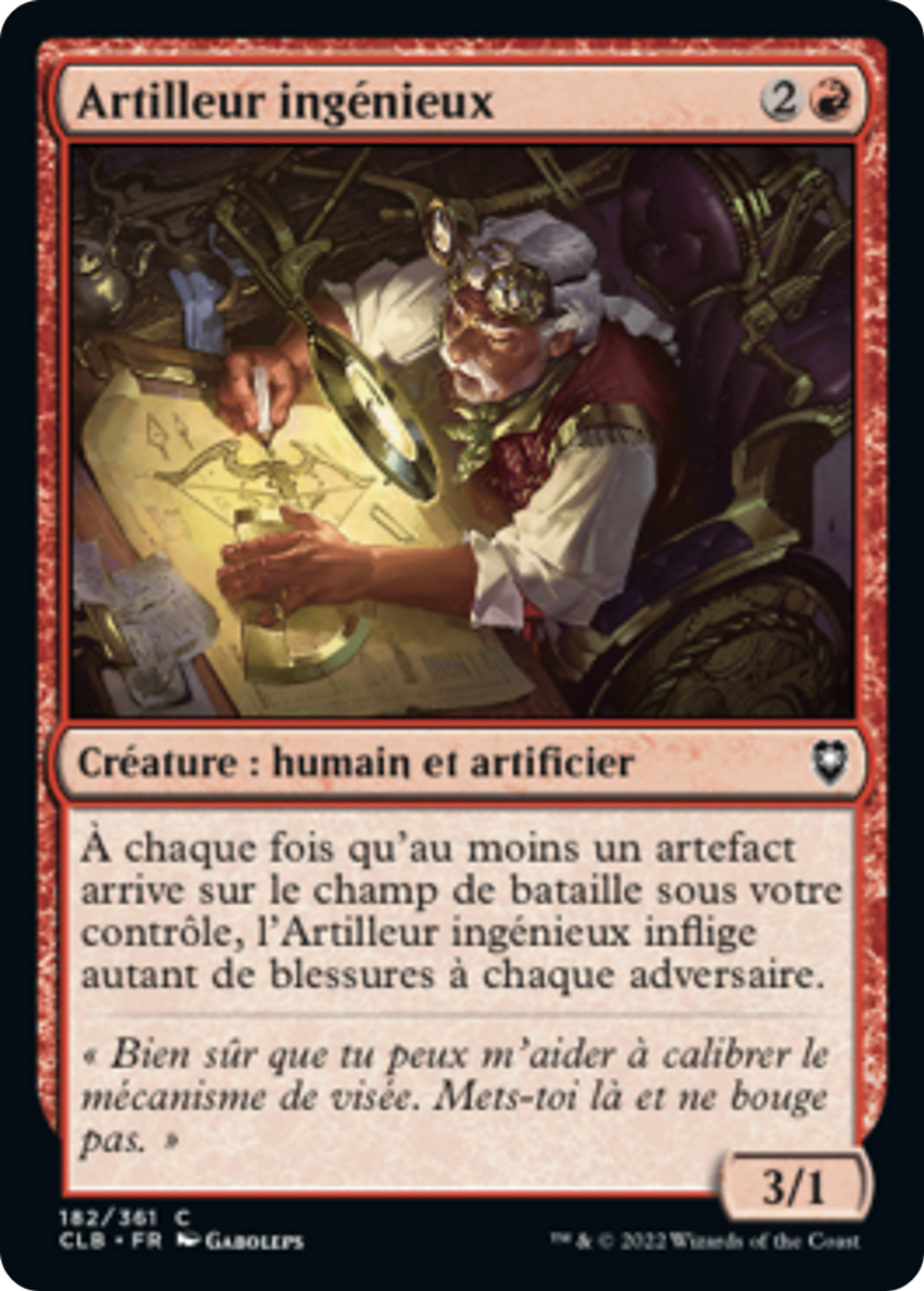 Artilleur ingénieux — Commander Legends: Battle for Baldur's Gate — Magic: The Gathering