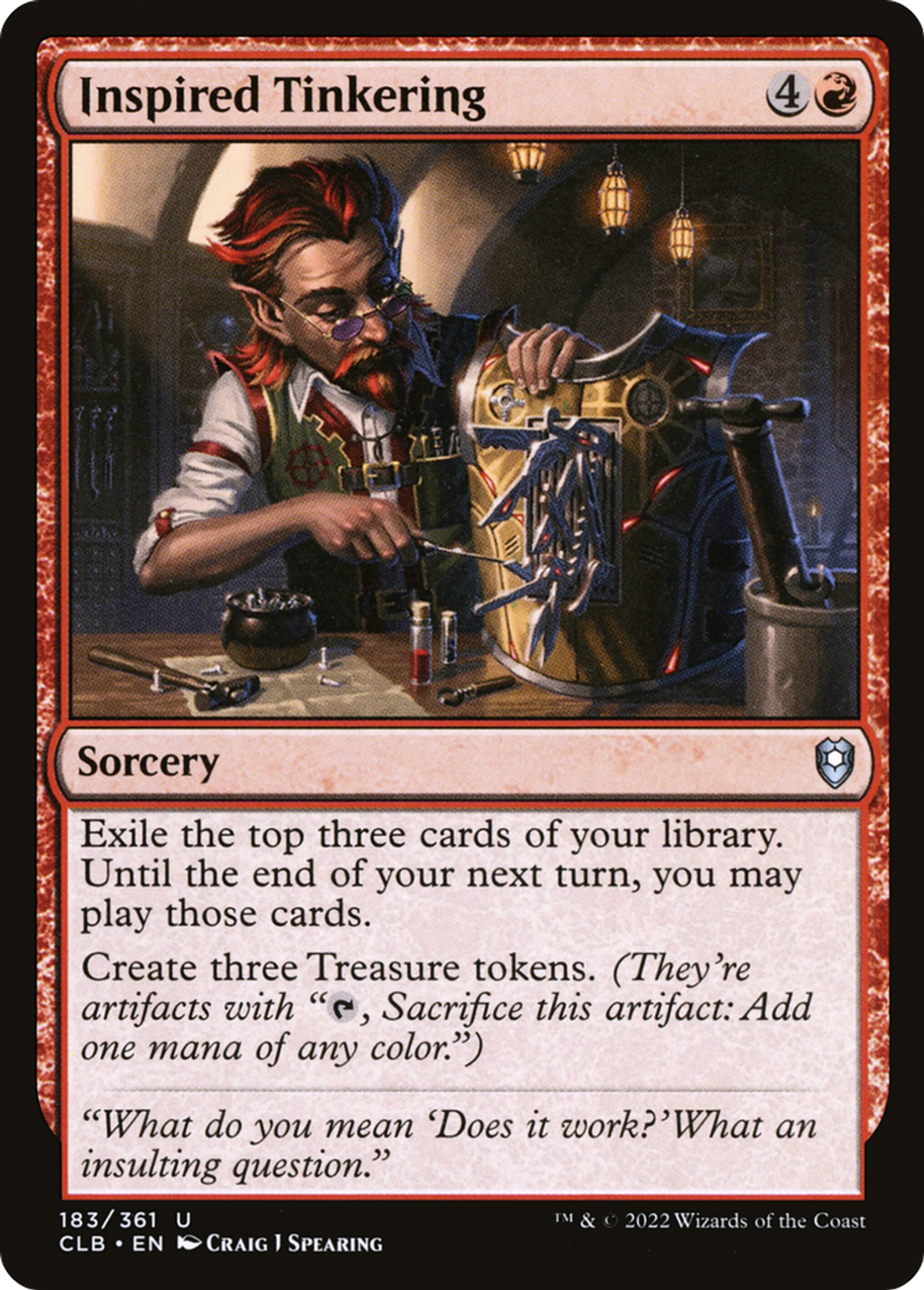 Bricolage inspiré — Commander Legends: Battle for Baldur's Gate — Magic: The Gathering
