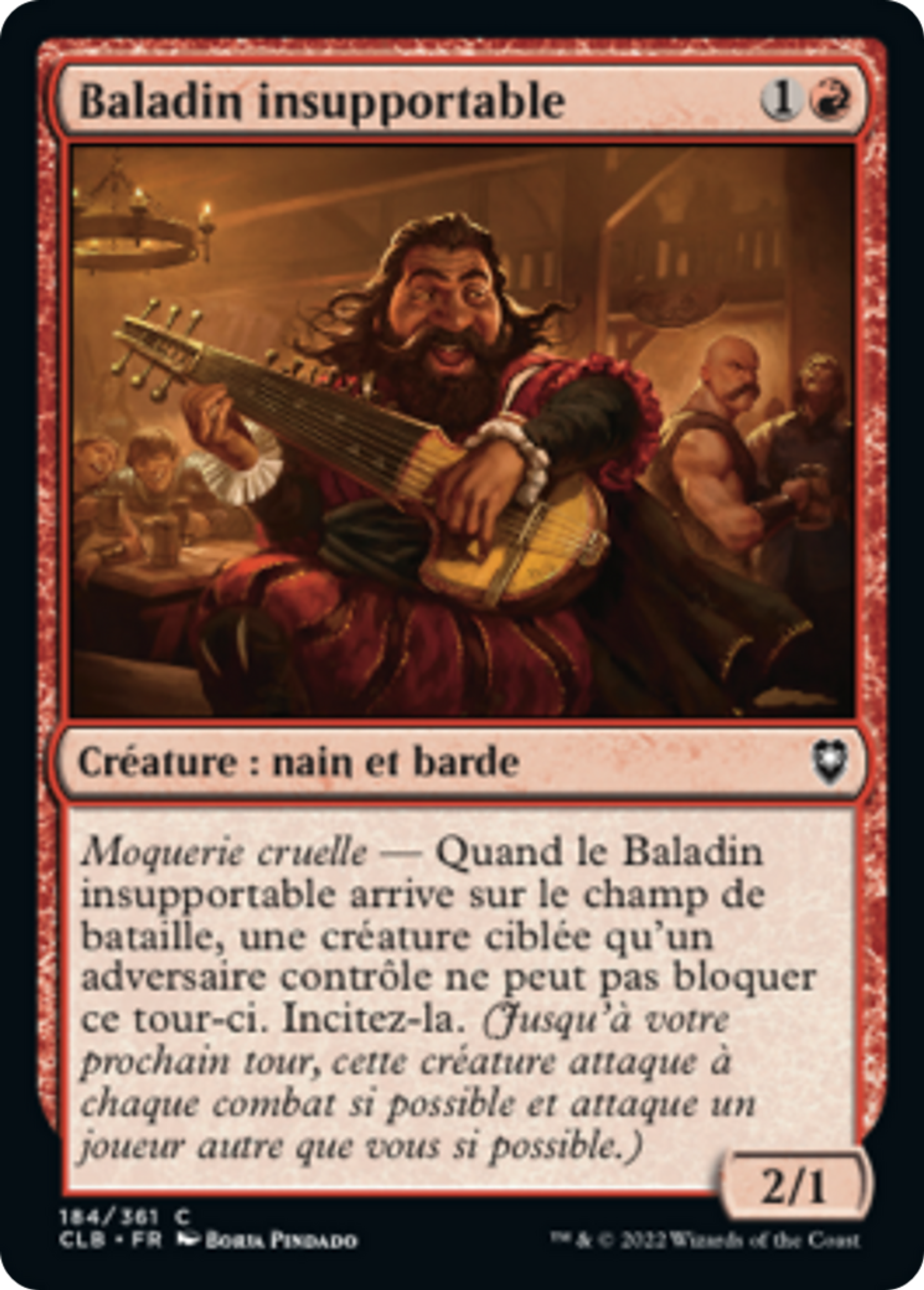 Baladin insupportable — Commander Legends: Battle for Baldur's Gate — Magic: The Gathering