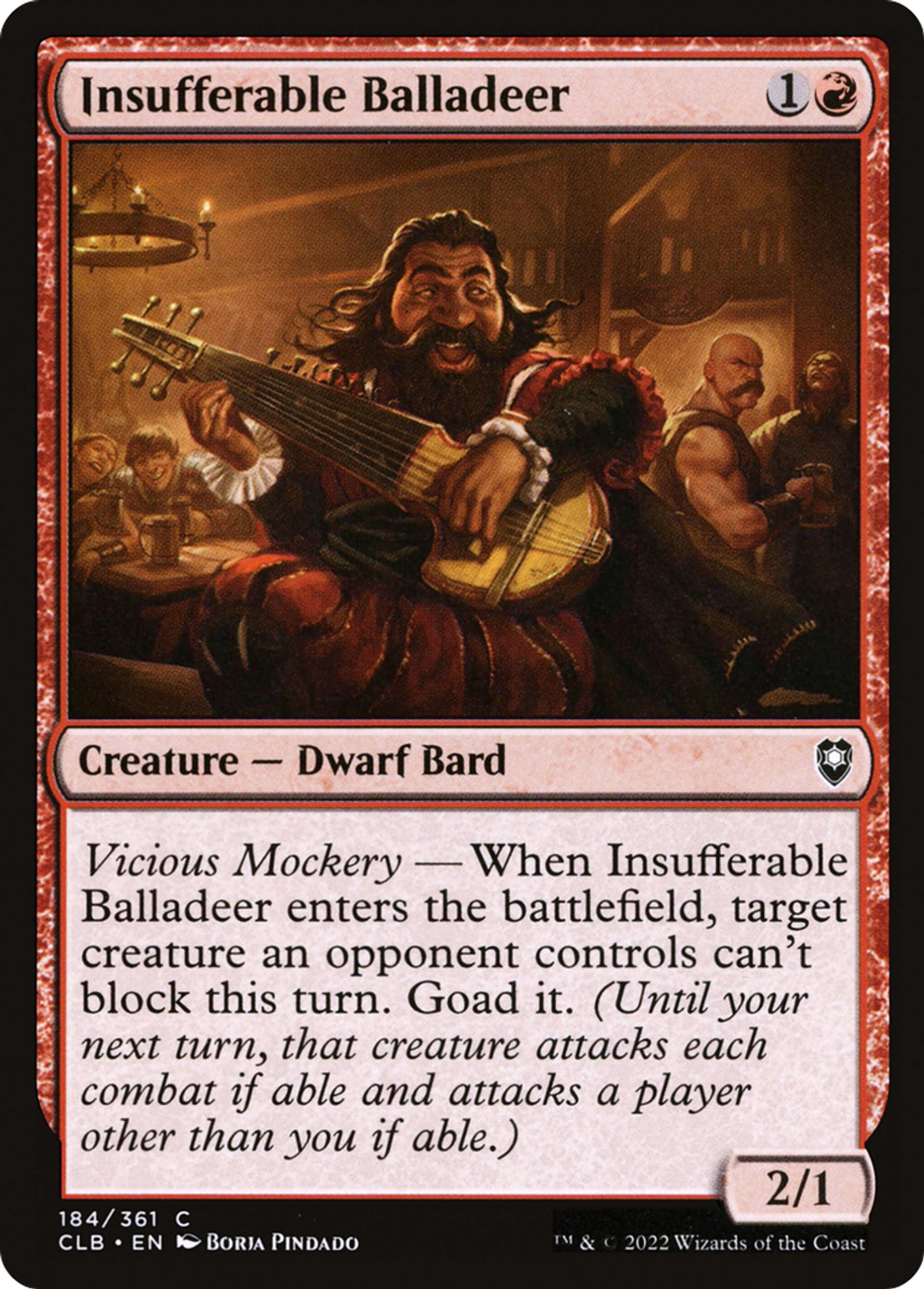 Baladin insupportable — Commander Legends: Battle for Baldur's Gate — Magic: The Gathering