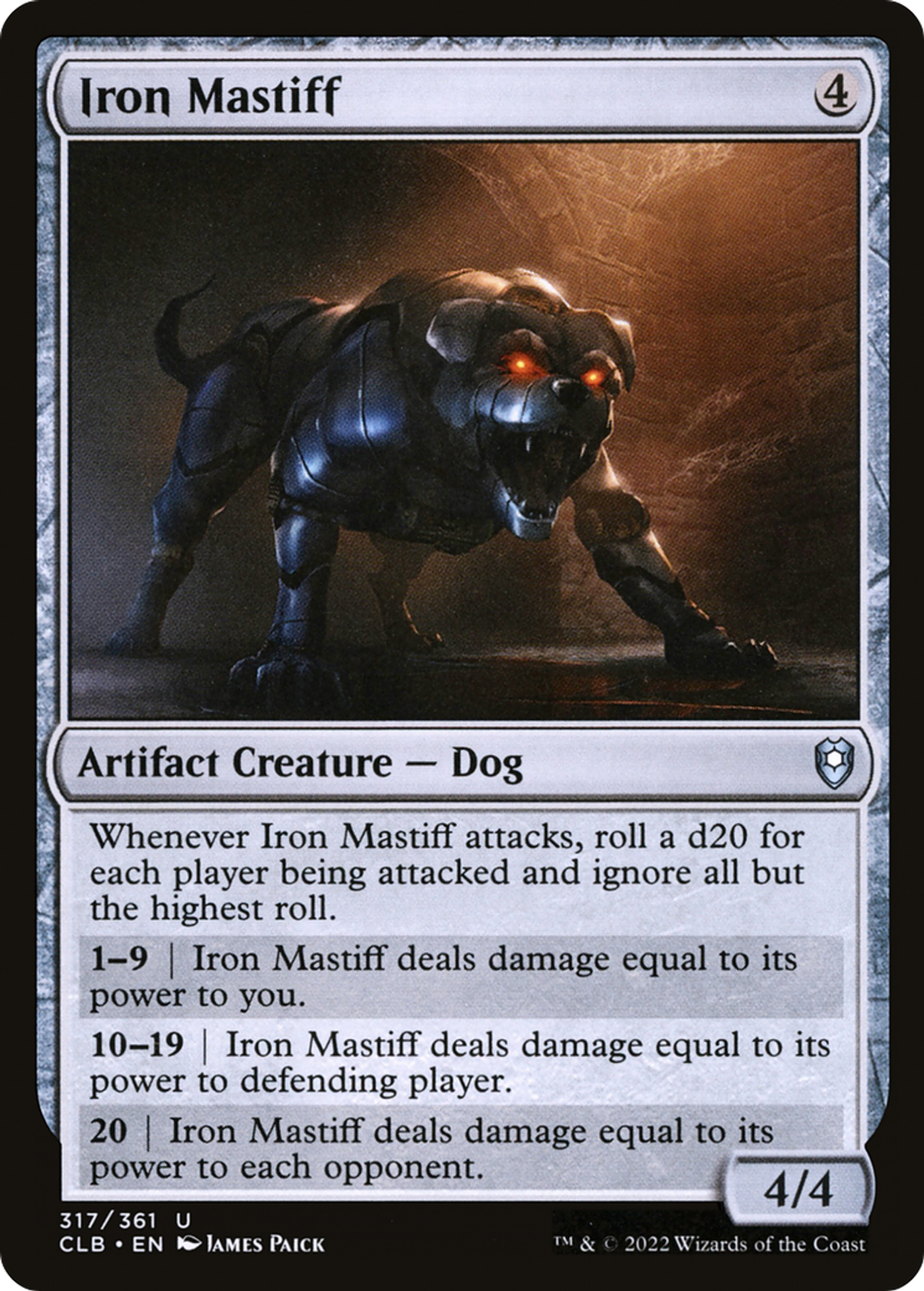 Iron Mastiff — Commander Legends: Battle for Baldur's Gate — Magic: The Gathering