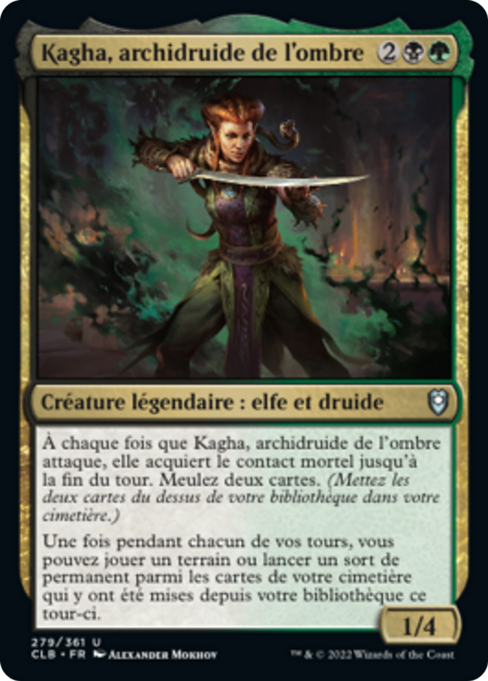 Kagha, archidruide de l'ombre — Commander Legends: Battle for Baldur's Gate — Magic: The Gathering