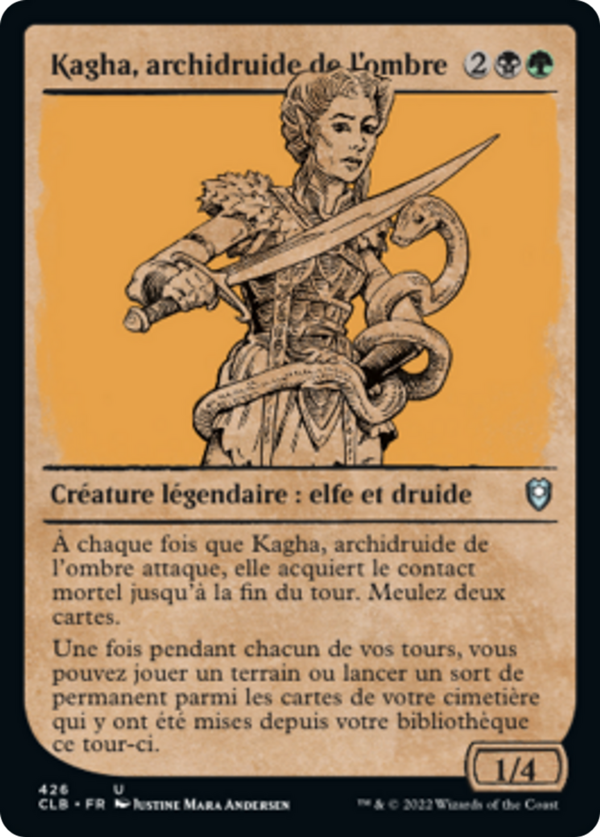 Kagha, archidruide de l'ombre — Commander Legends: Battle for Baldur's Gate — Magic: The Gathering