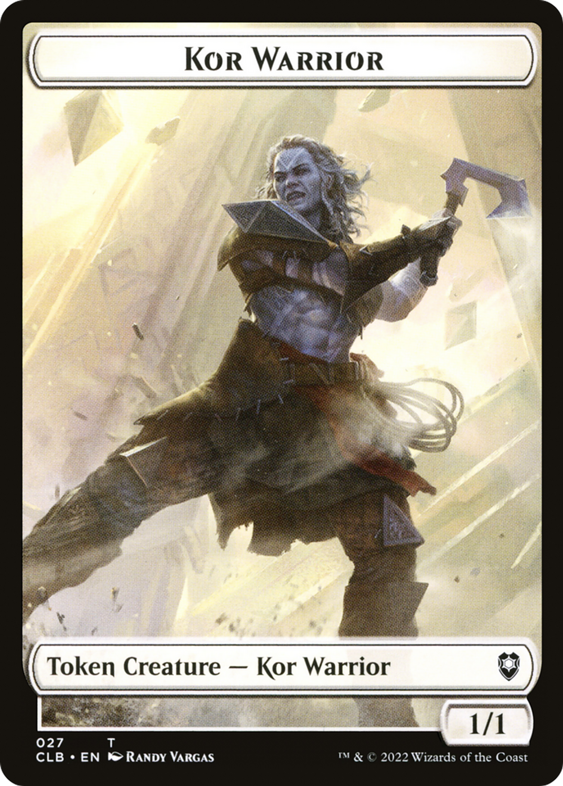 Kor Warrior — Commander Legends: Battle for Baldur's Gate — Magic: The Gathering