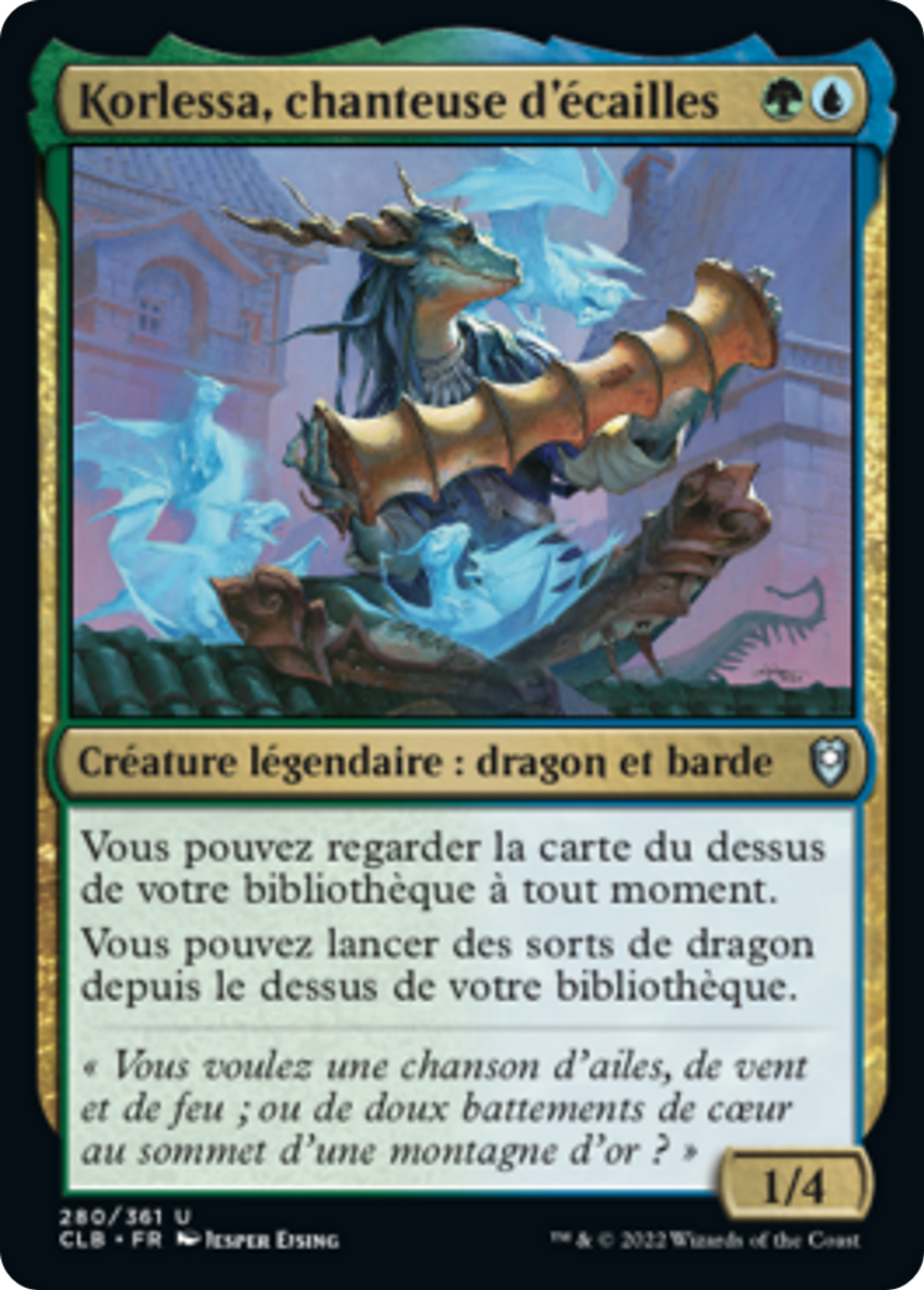Korlessa, chanteuse d'écailles — Commander Legends: Battle for Baldur's Gate — Magic: The Gathering