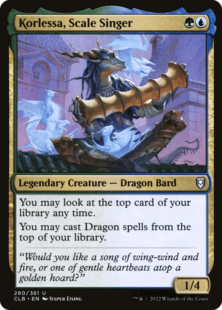 Korlessa, Scale Singer — Commander Legends: Battle for Baldur's Gate — Magic: The Gathering