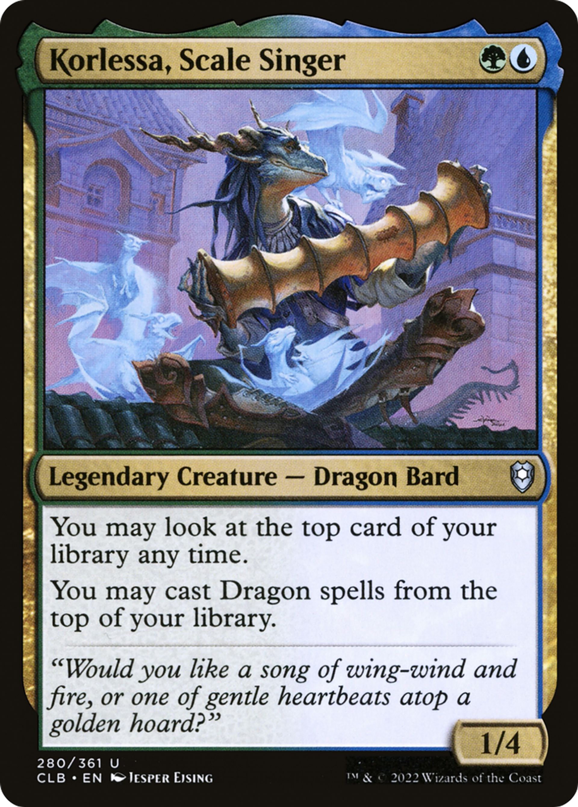 Korlessa, Scale Singer — Commander Legends: Battle for Baldur's Gate — Magic: The Gathering