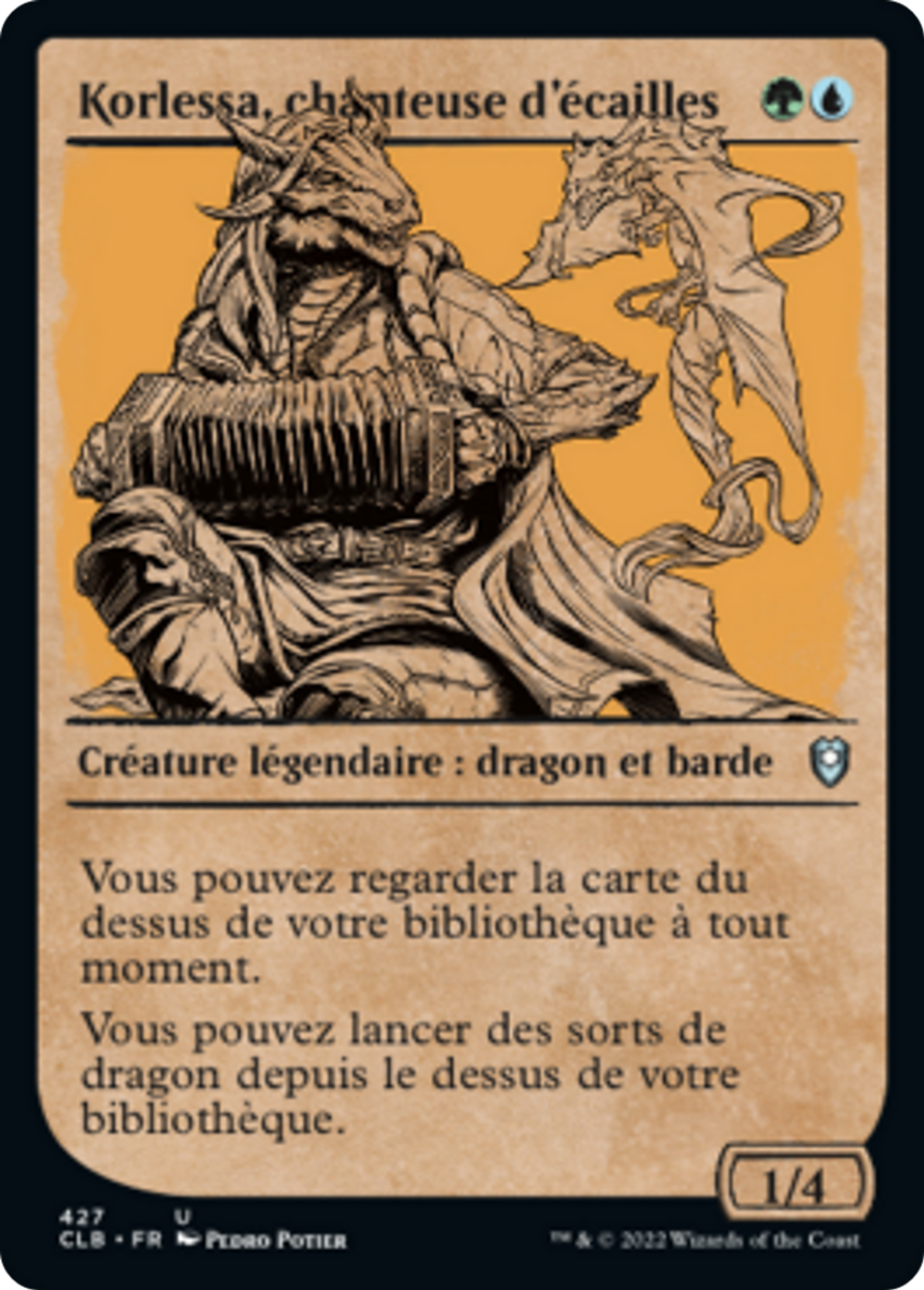 Korlessa, chanteuse d'écailles — Commander Legends: Battle for Baldur's Gate — Magic: The Gathering