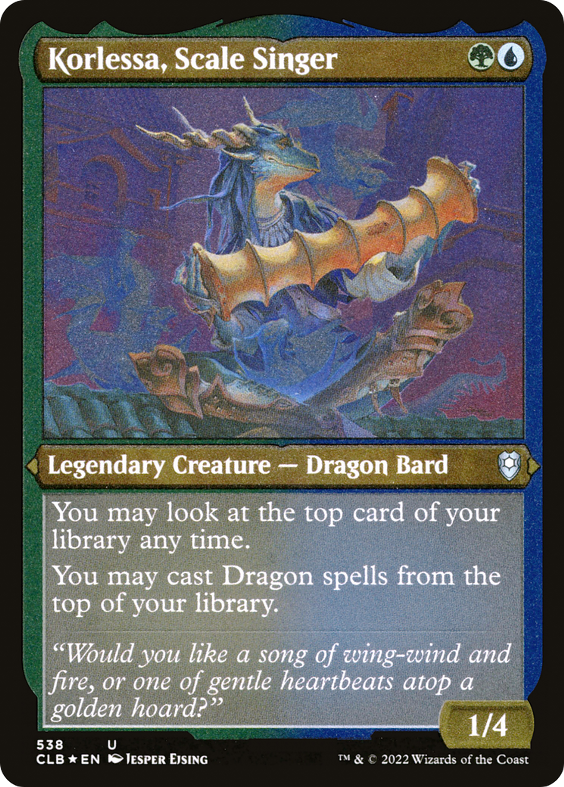 Korlessa, Scale Singer — Commander Legends: Battle for Baldur's Gate — Magic: The Gathering