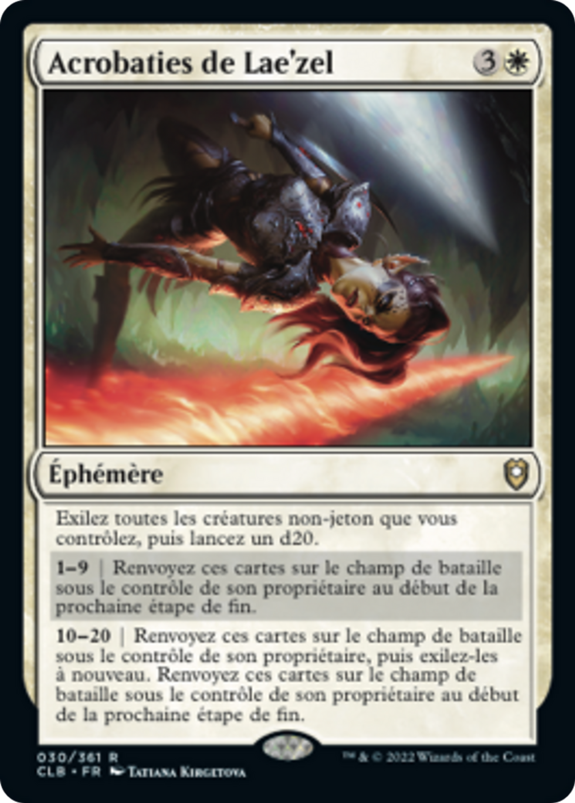 Acrobaties de Lae'zel — Commander Legends: Battle for Baldur's Gate — Magic: The Gathering