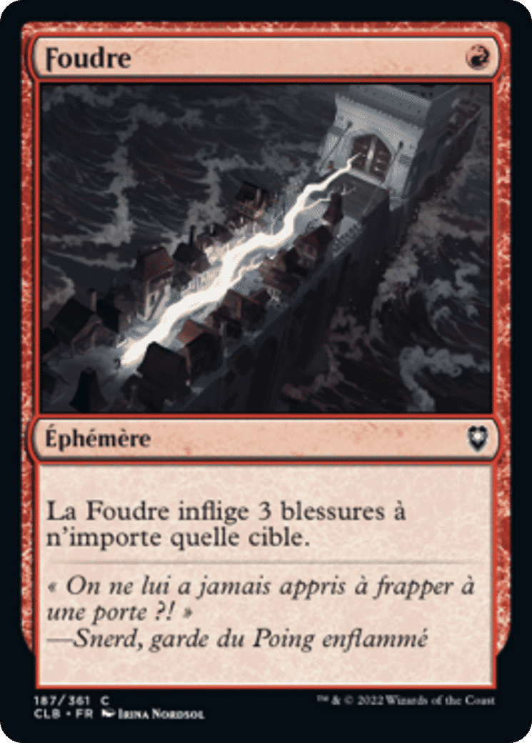 Foudre — Commander Legends: Battle for Baldur's Gate — Magic: The Gathering