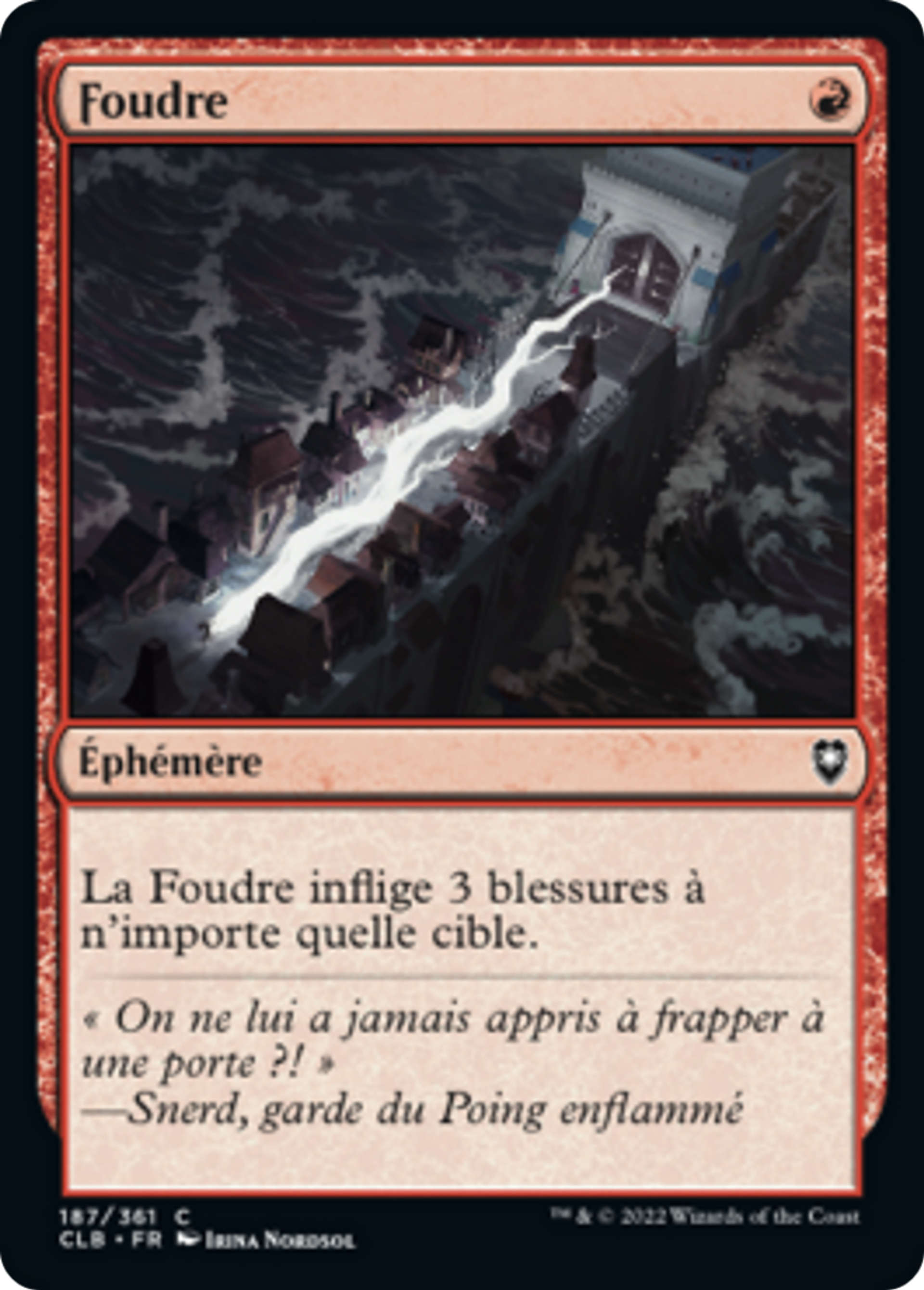 Foudre — Commander Legends: Battle for Baldur's Gate — Magic: The Gathering