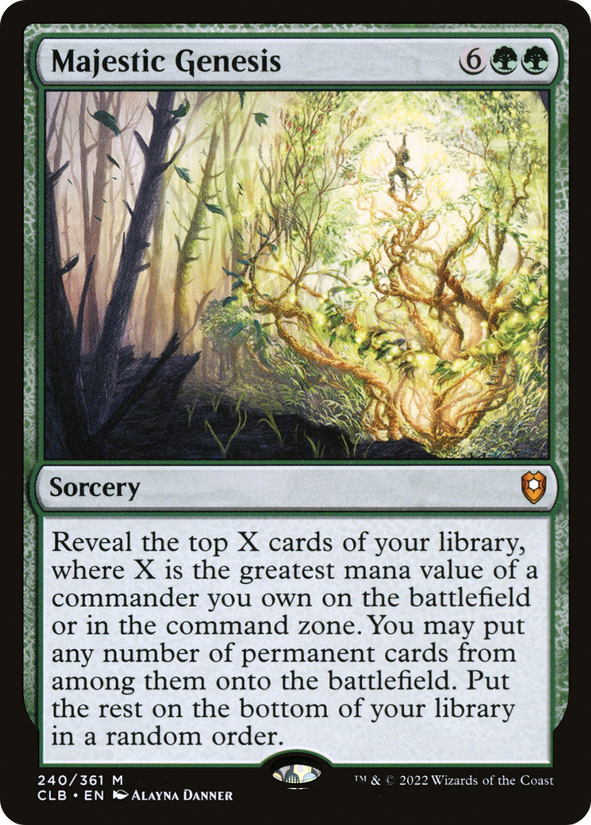 Majestic Genesis — Commander Legends: Battle for Baldur's Gate — Magic: The Gathering
