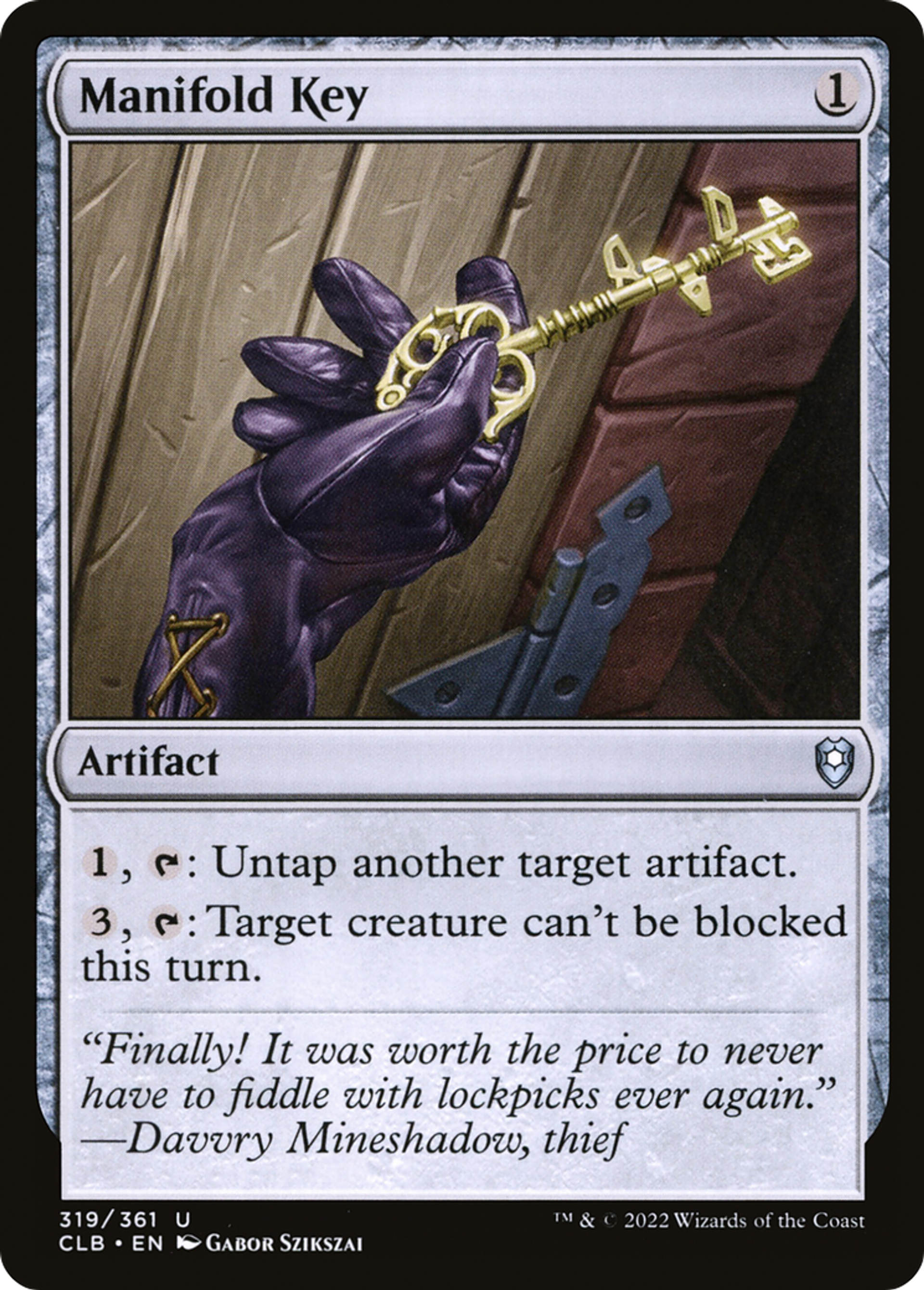 Manifold Key — Commander Legends: Battle for Baldur's Gate — Magic: The Gathering