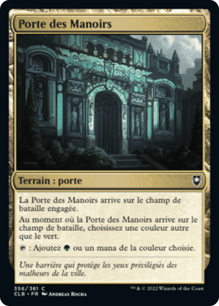 Porte des Manoirs — Commander Legends: Battle for Baldur's Gate — Magic: The Gathering