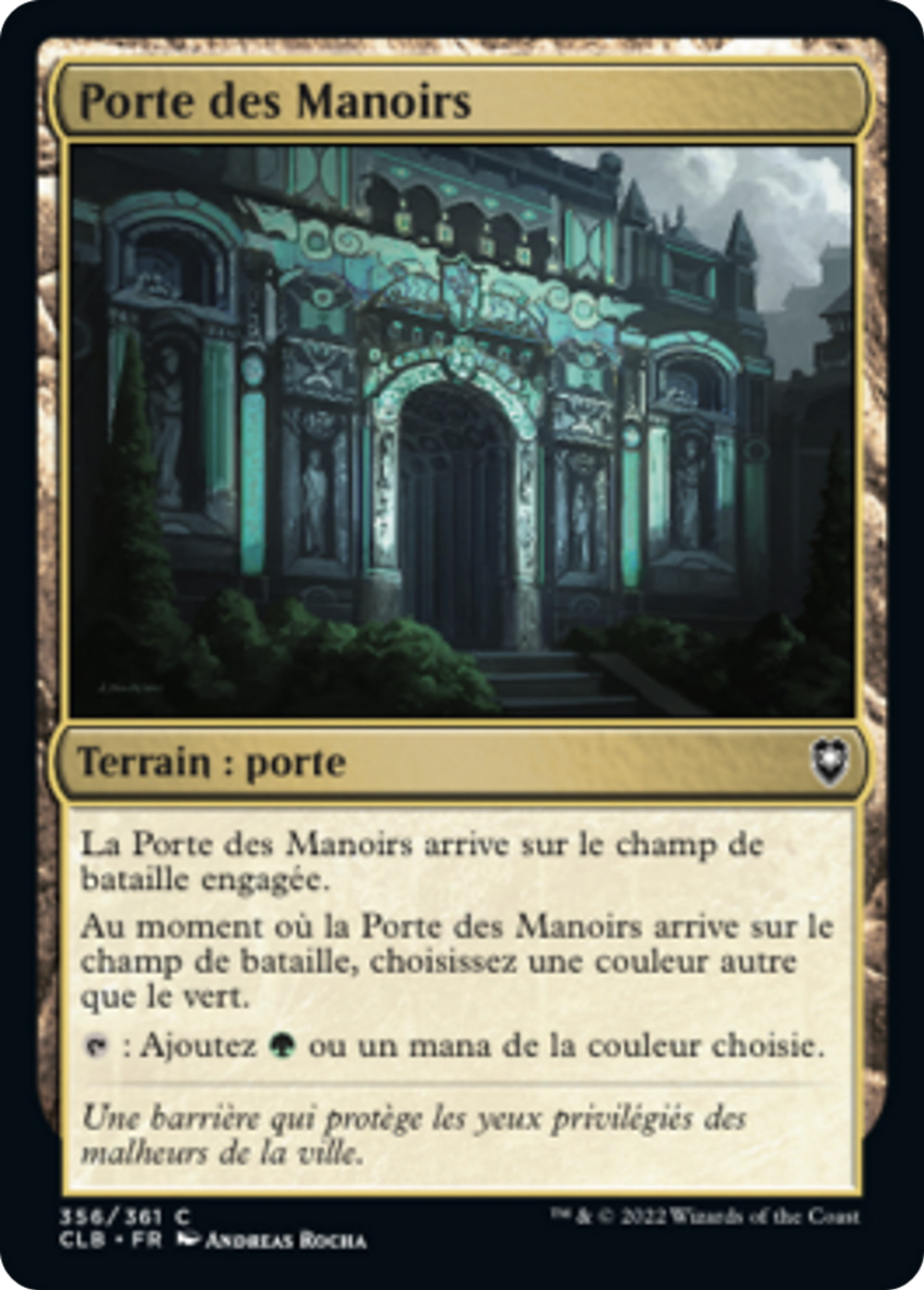 Porte des Manoirs — Commander Legends: Battle for Baldur's Gate — Magic: The Gathering