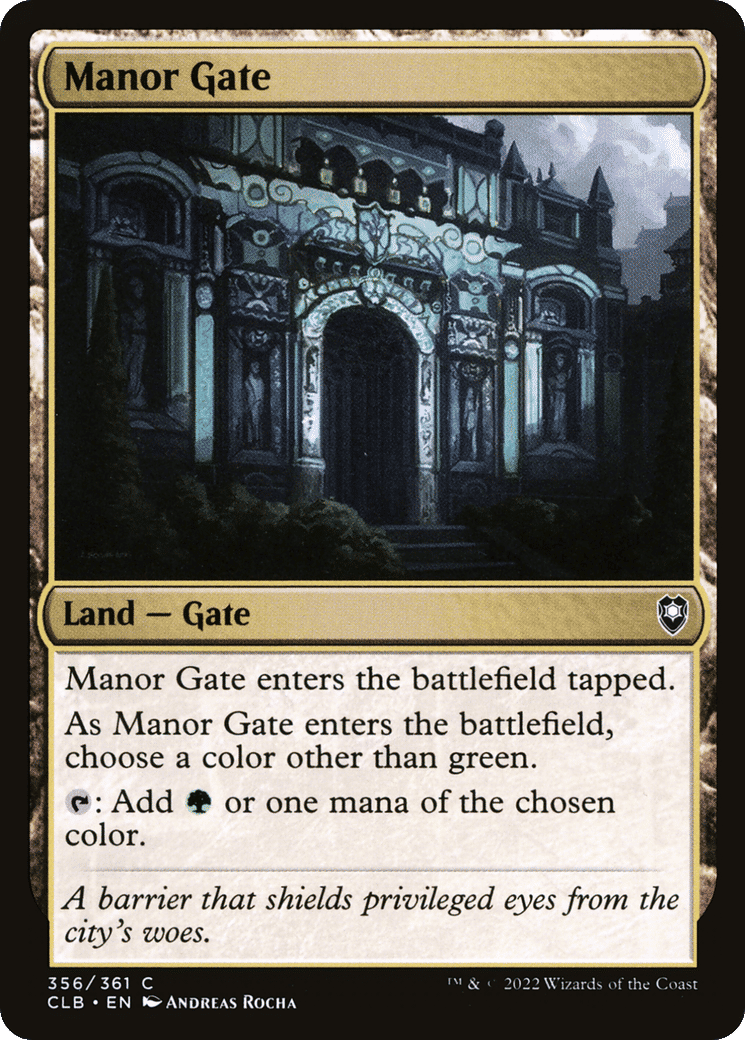 Manor Gate — Commander Legends: Battle for Baldur's Gate — Magic: The Gathering