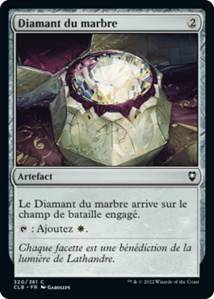 Diamant du marbre — Commander Legends: Battle for Baldur's Gate — Magic: The Gathering