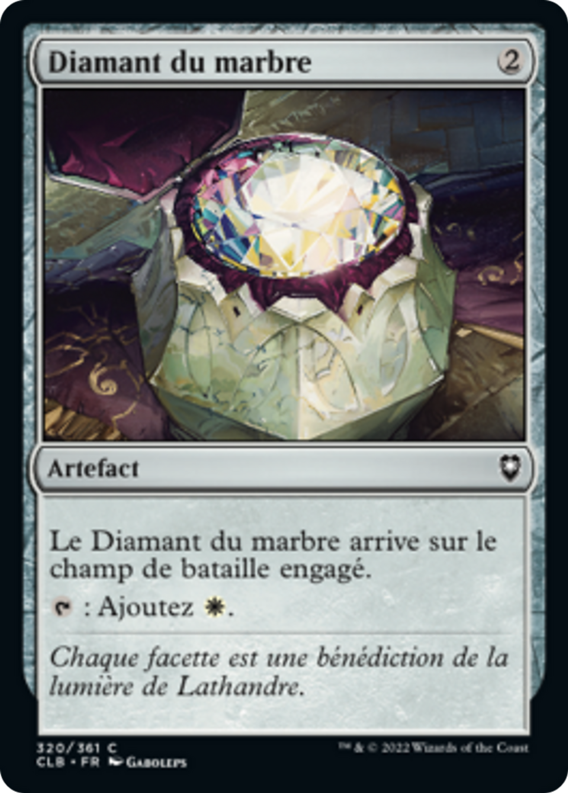 Diamant du marbre — Commander Legends: Battle for Baldur's Gate — Magic: The Gathering