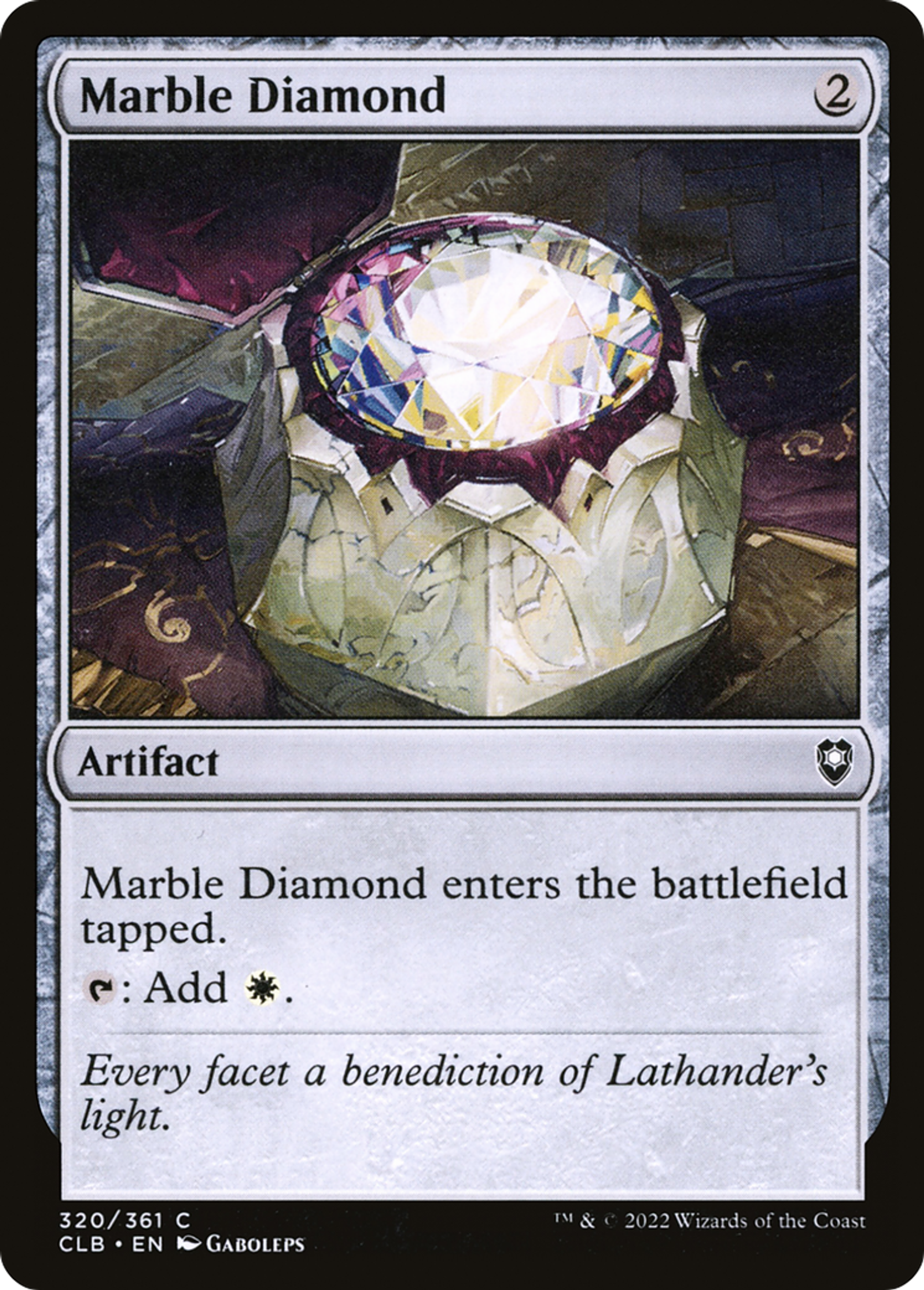 Marble Diamond — Commander Legends: Battle for Baldur's Gate — Magic: The Gathering