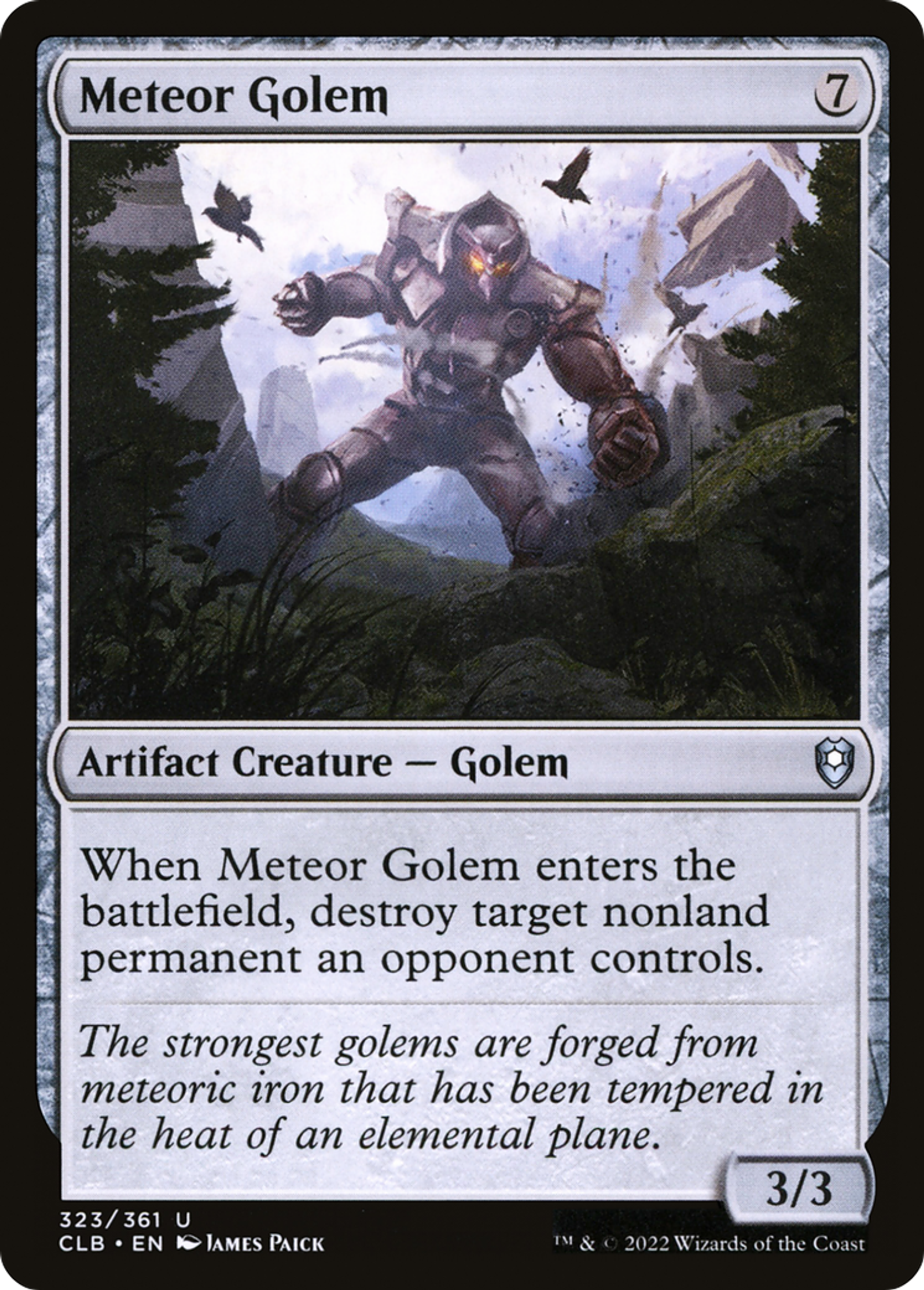 Meteor Golem — Commander Legends: Battle for Baldur's Gate — Magic: The Gathering