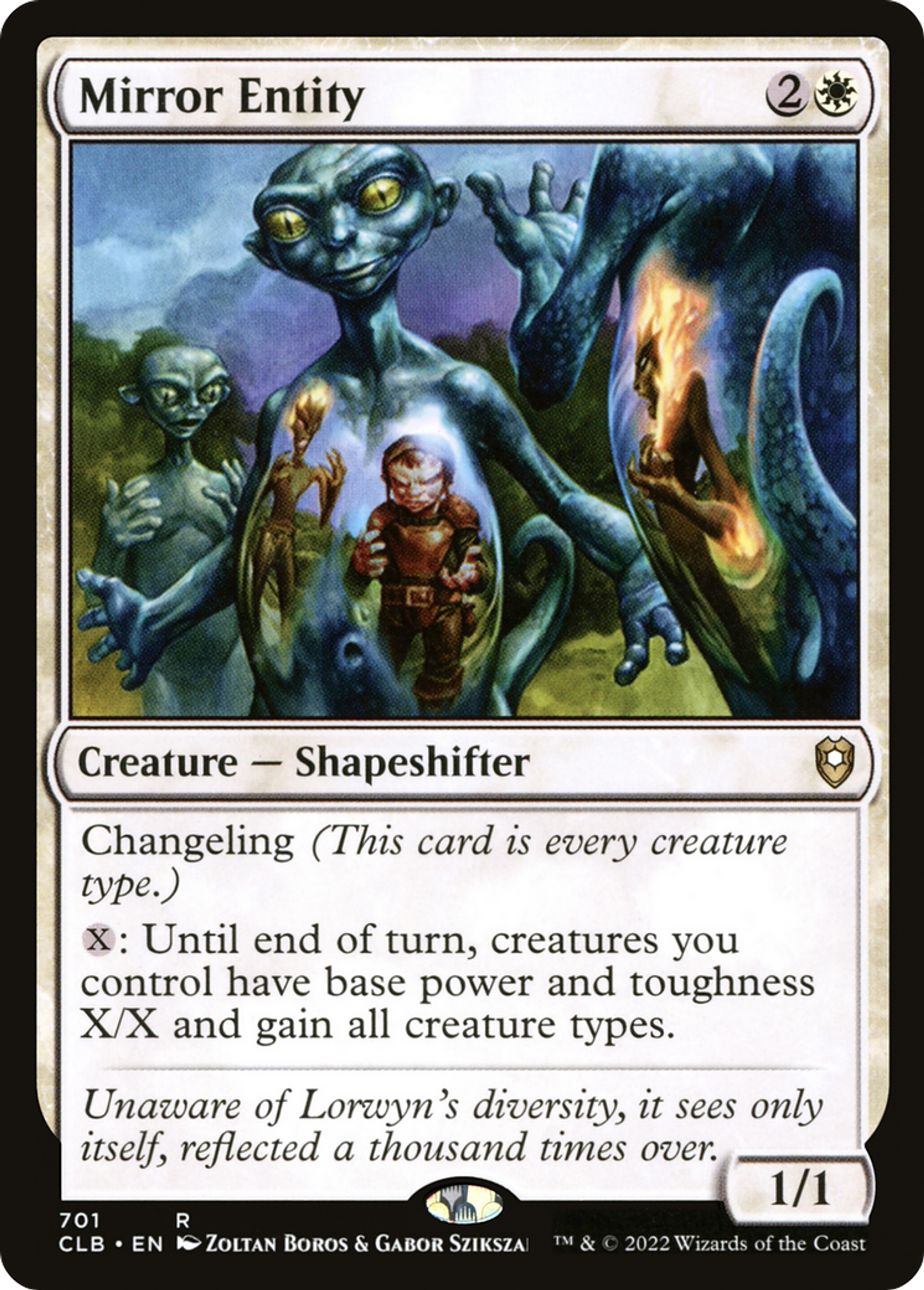 Mirror Entity — Commander Legends: Battle for Baldur's Gate — Magic: The Gathering
